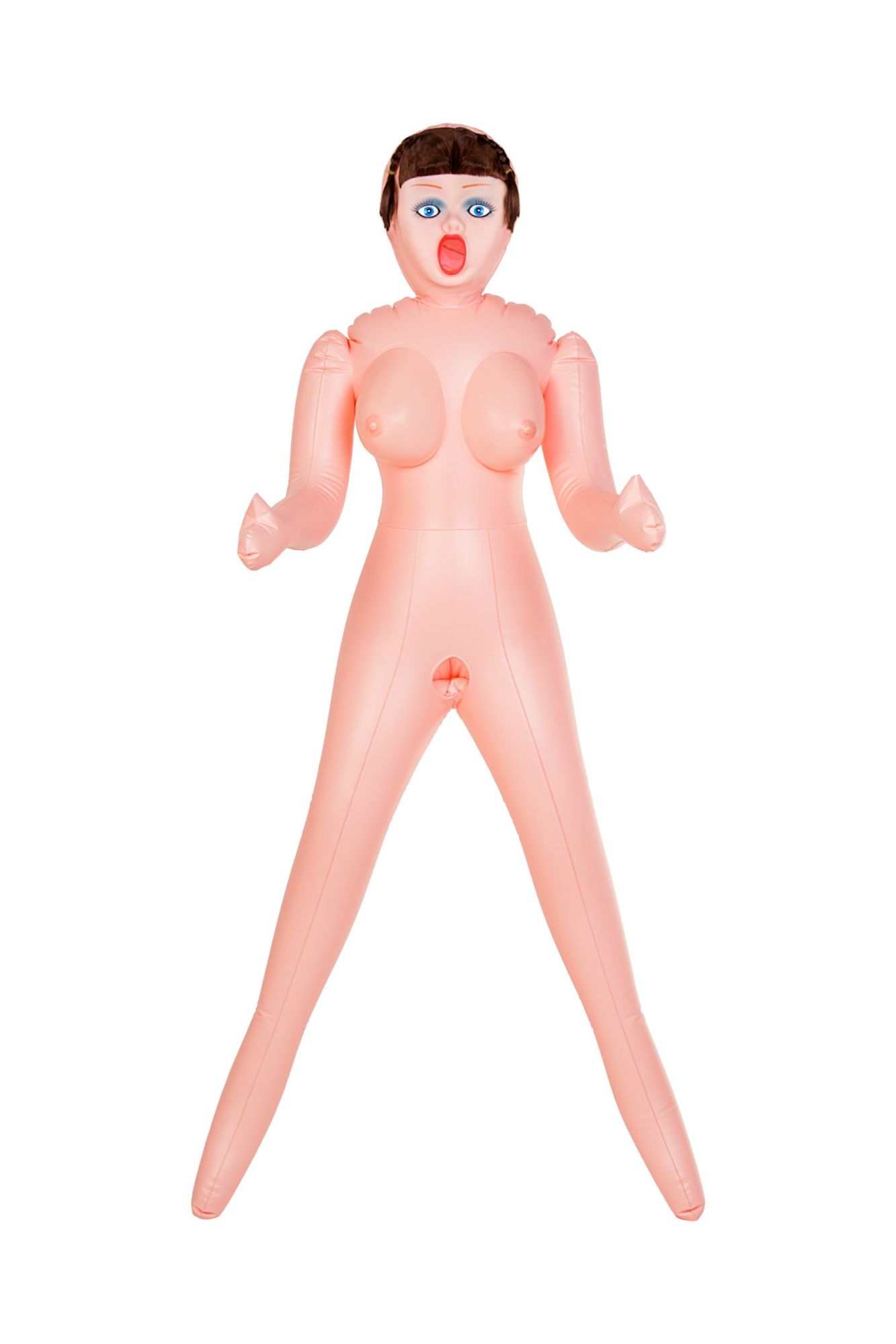 кукла надувная dolls-x by toyfa grace, шатенка, с тремя отверситями, кибер вставка: вагина-анус в Мурманске
