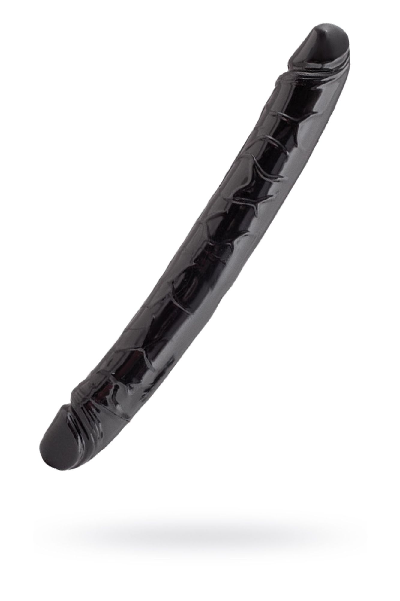 чёрный двусторонний фаллоимитатор toyfa black & red, 31 см в Мурманске