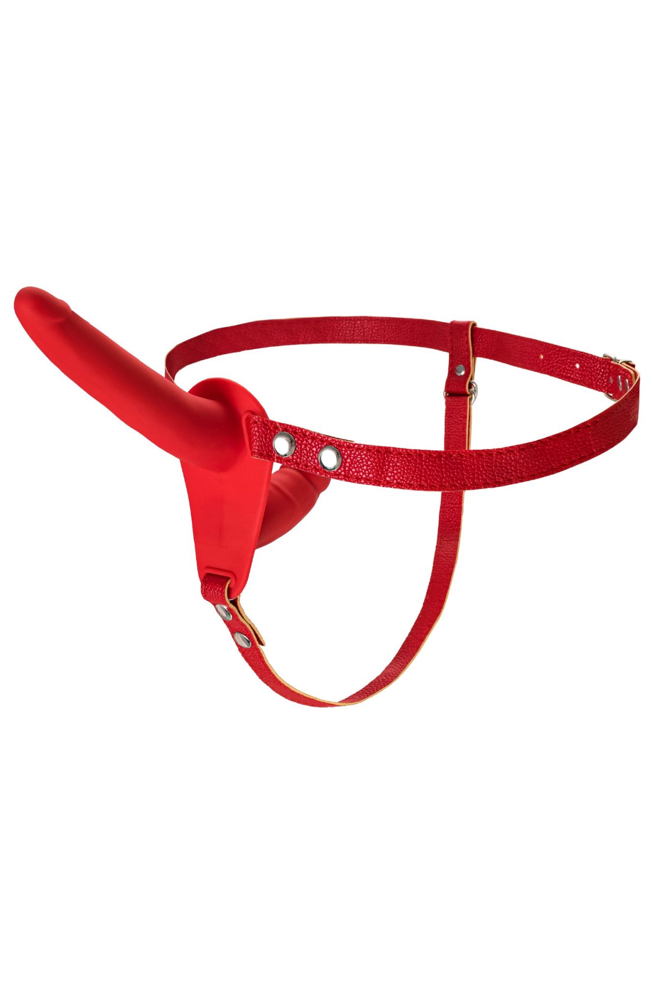 страпон на креплении black&red by toyfa, силикон, красный, 24 см в Мурманске