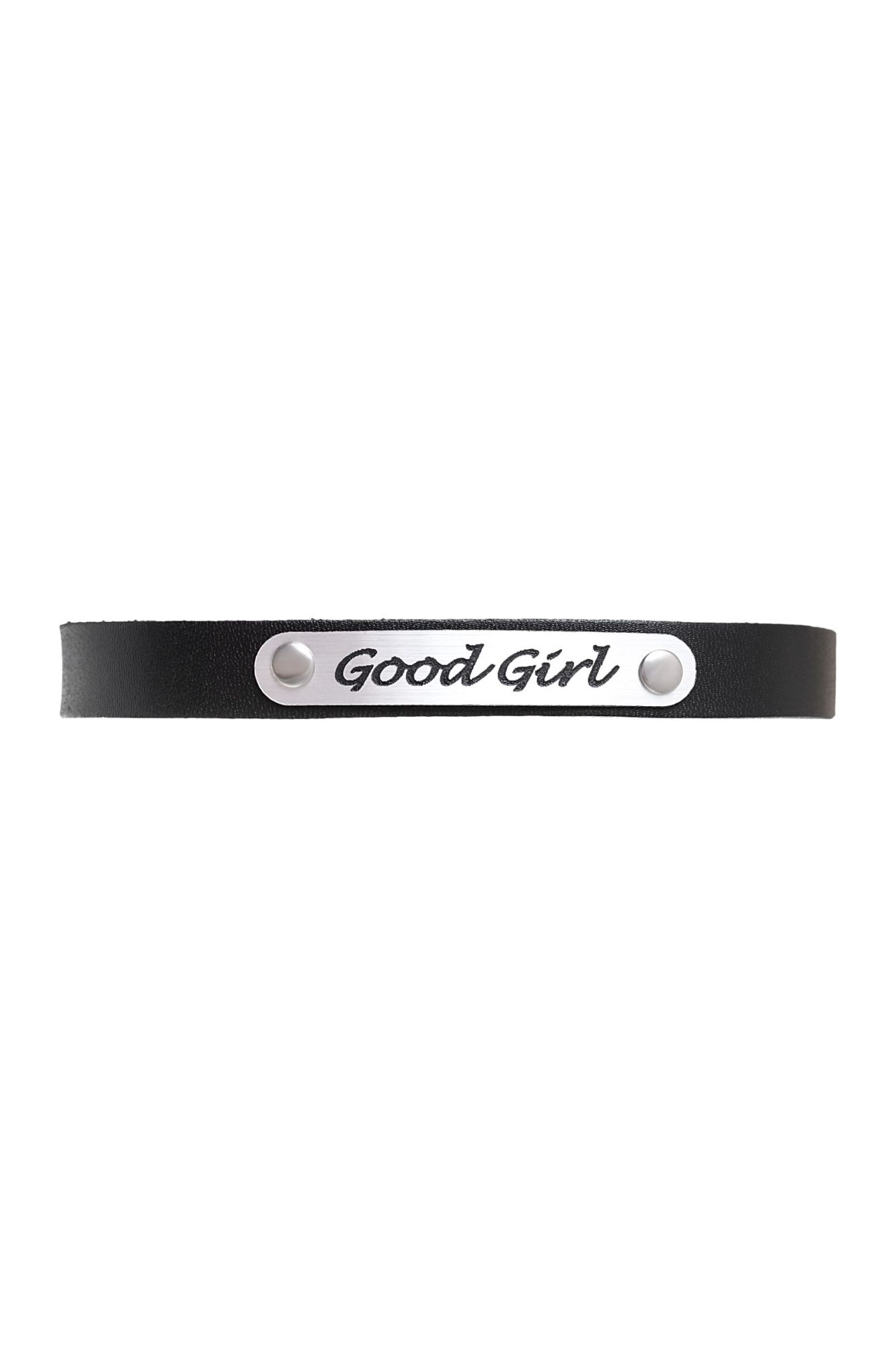 чокер штучки-дрючки «good girl», кожанный, чёрный в Мурманске