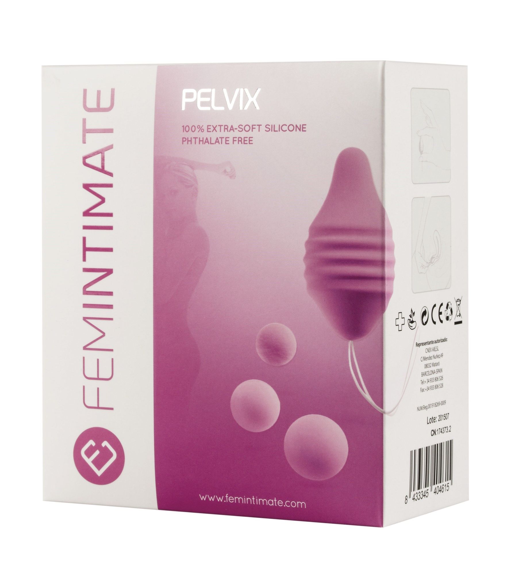 вагинальный тренажер femintimate pelvix, розовый в Мурманске