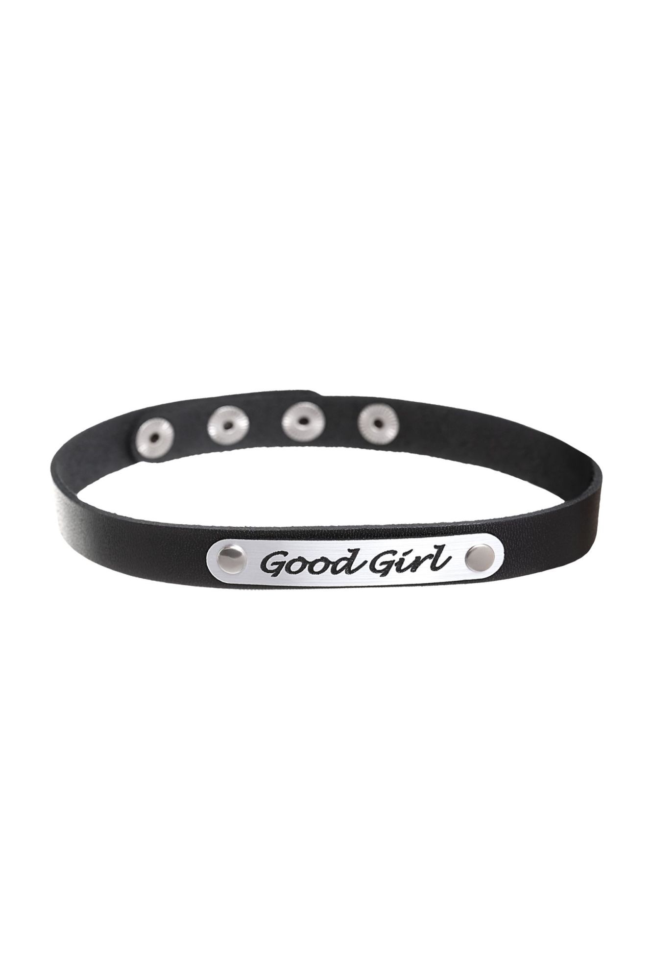 чокер штучки-дрючки «good girl», кожанный, чёрный в Мурманске