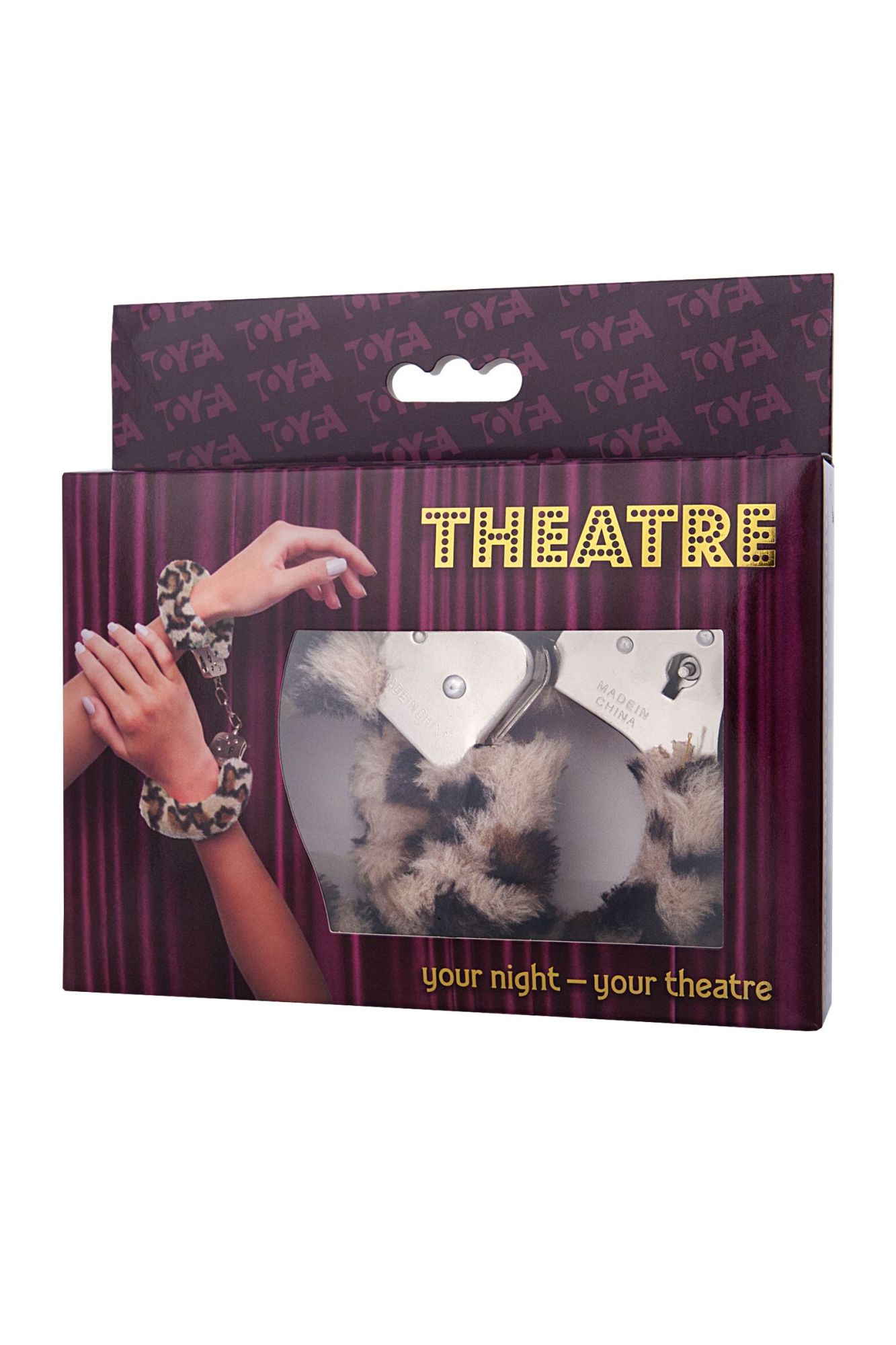 наручники toyfa theatre, меховые, леопардовые, 28 см в Мурманске