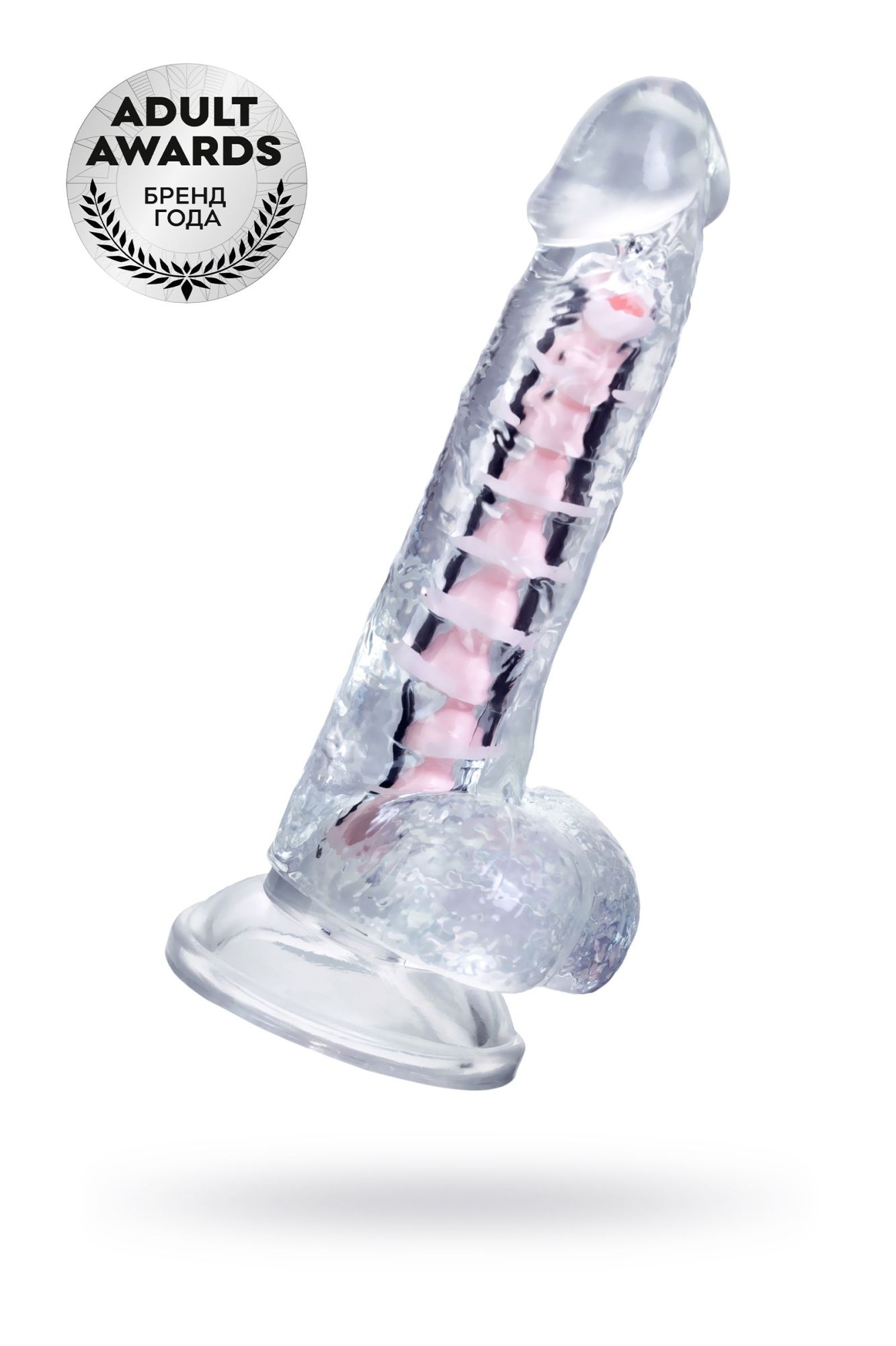 гибкий фаллоимитатор a-toys paret, tpe, прозрачный, 18 см в Мурманске