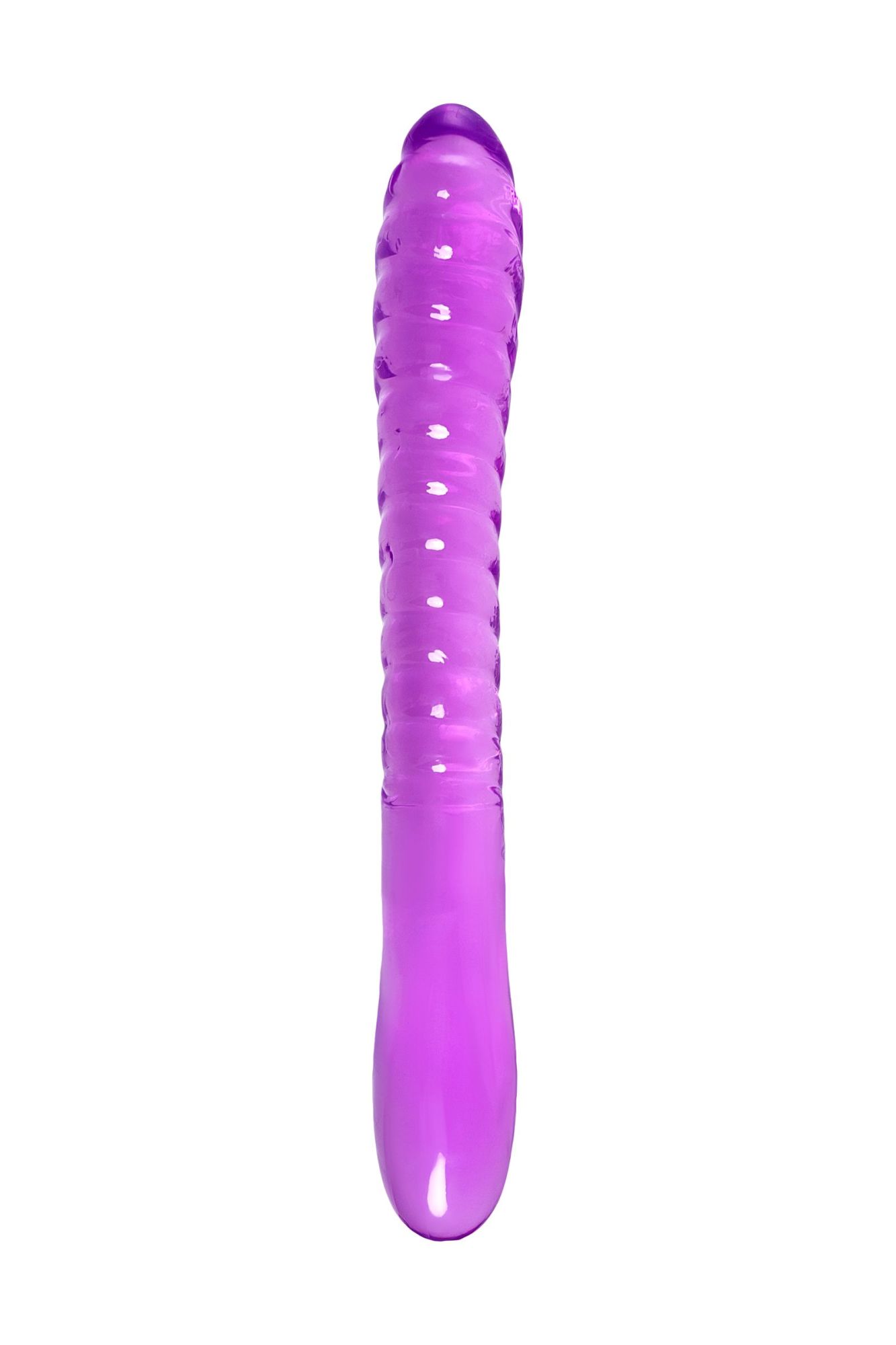 двусторонний фаллоимитатор a-toys by toyfa frica, tpe, фиолетовый, 23 см в Мурманске