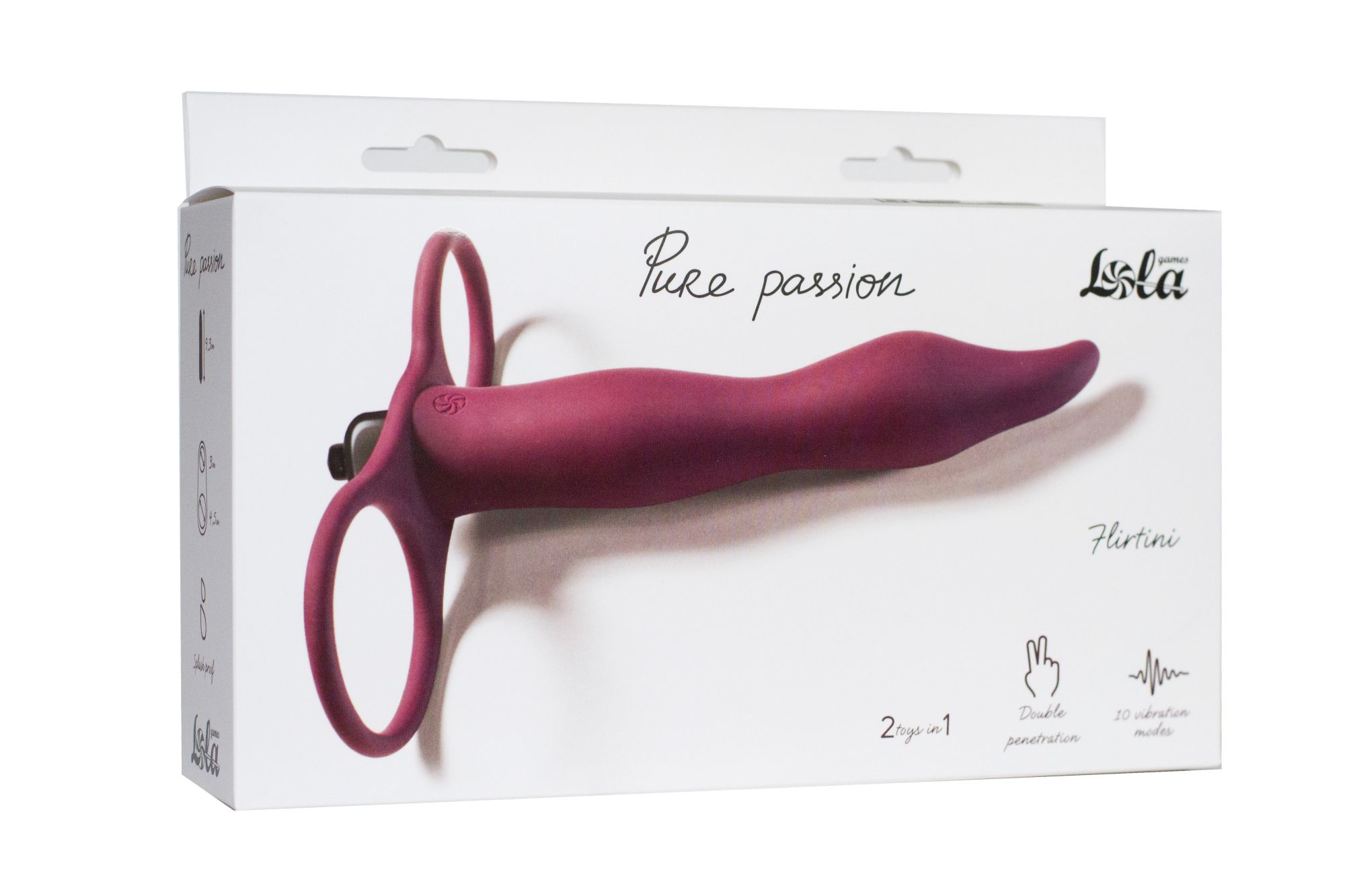 вибронасадка для двойного проникновения pure passion flirtini wine red 1204-02lola в Мурманске