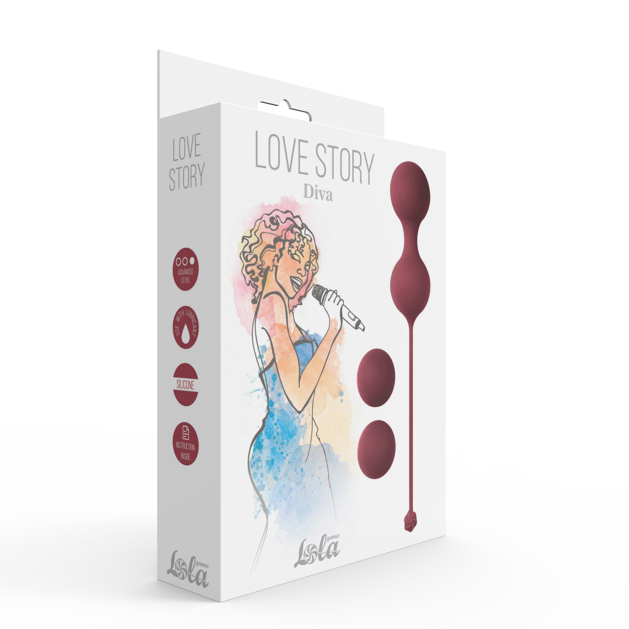 набор вагинальных шариков love story diva wine red 3012-02lola в Мурманске