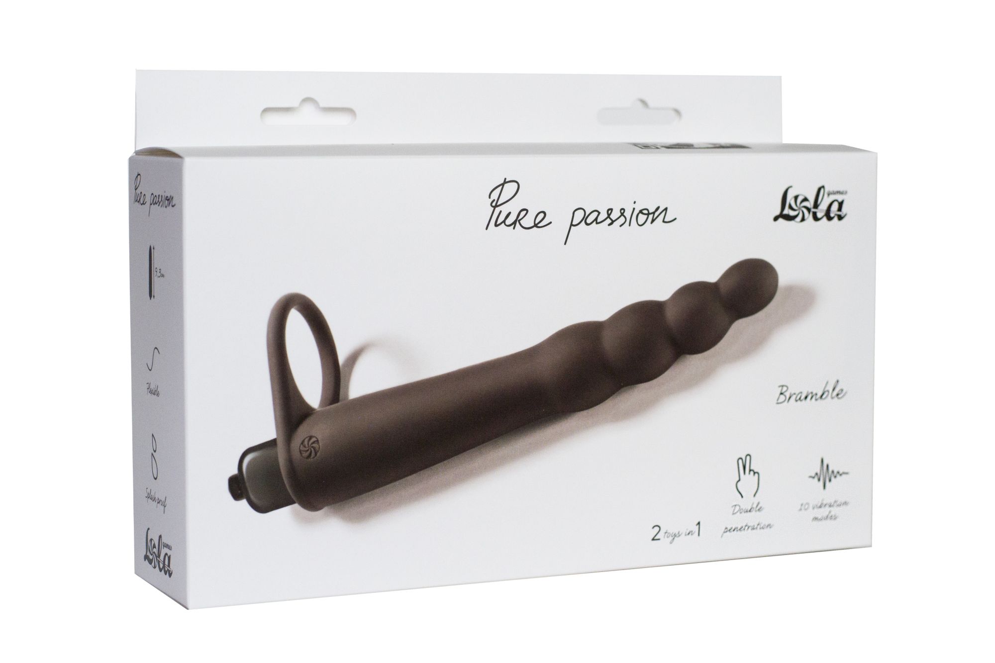 вибронасадка для двойного проникновения pure passion bramble black 1201-01lola в Мурманске