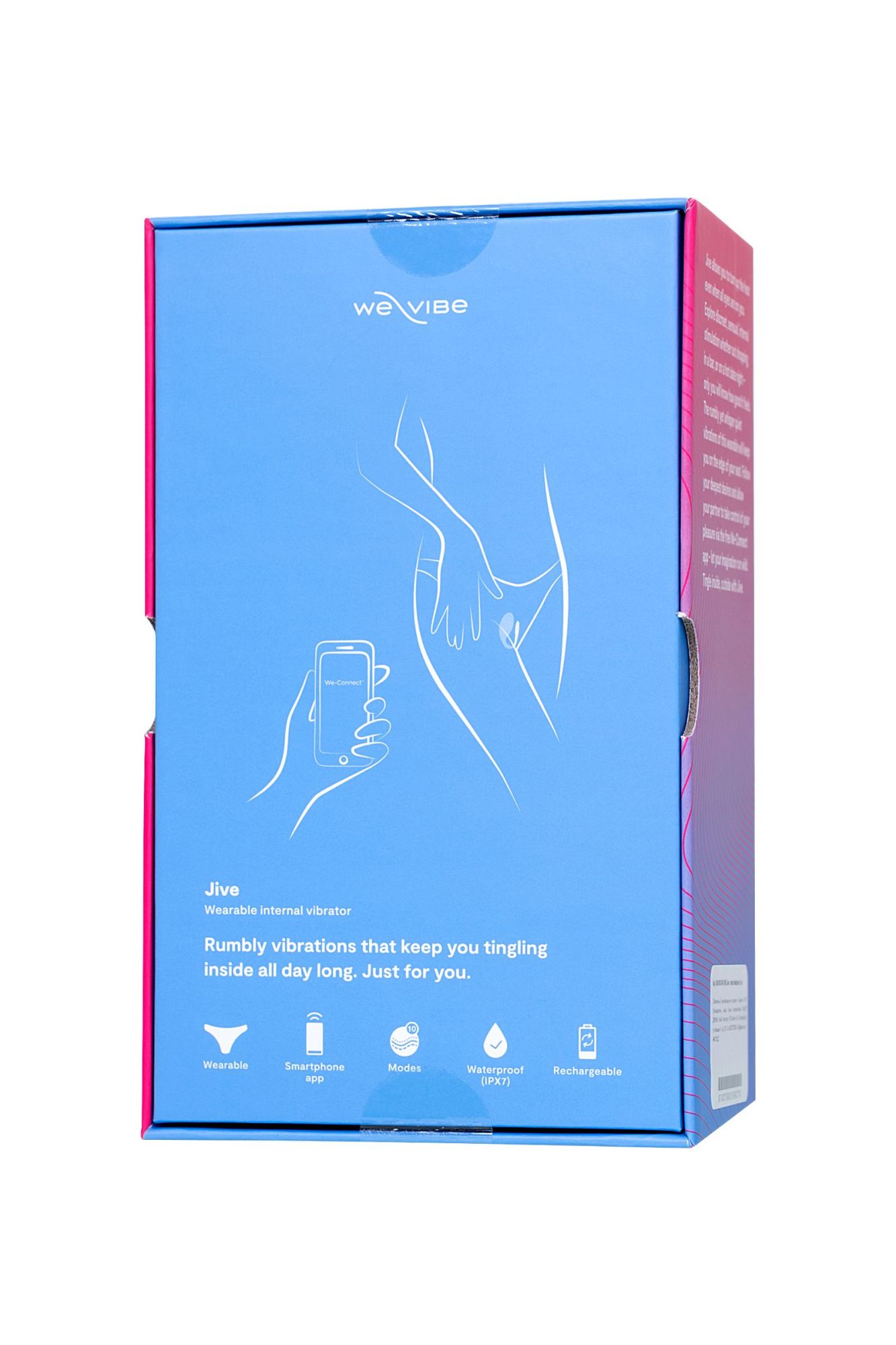 виброяйцо we-vibe jive силикон, синее в Мурманске