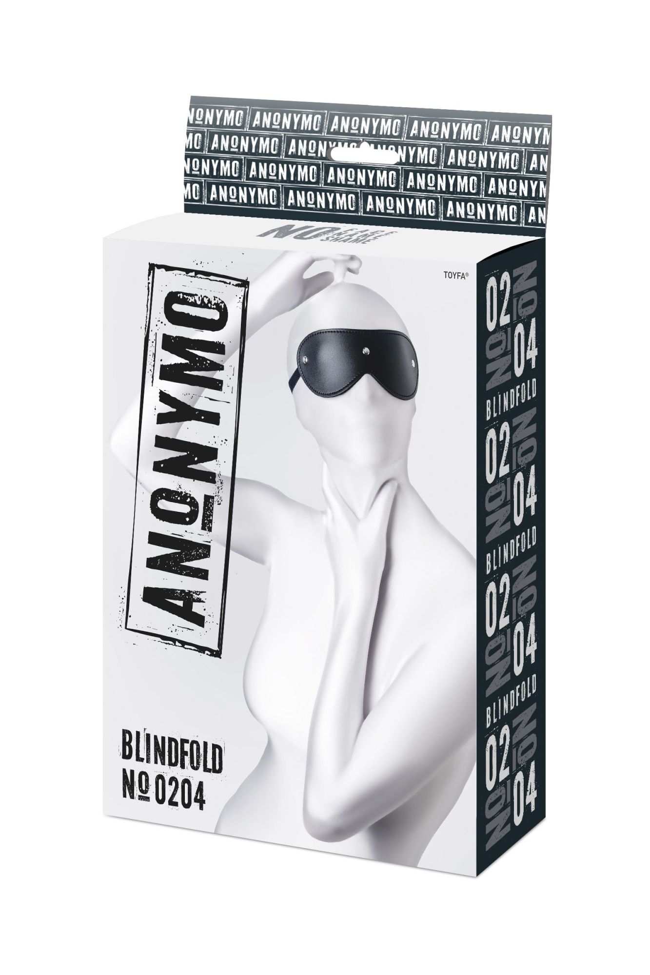 маска anonymo, pu кожа, черная, 24 см в Мурманске