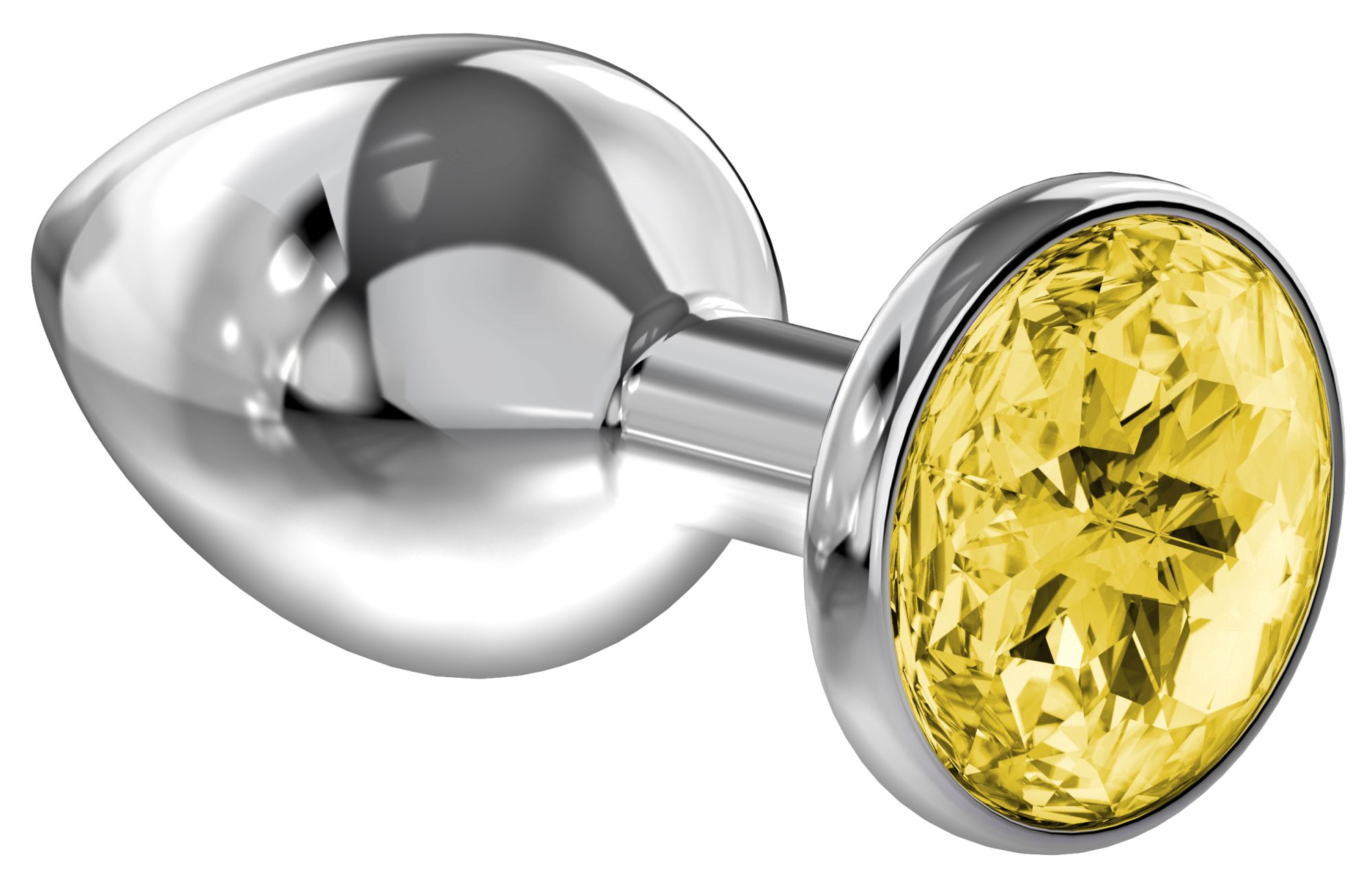 анальная пробка diamond yellow sparkle large 4010-02lola в Мурманске