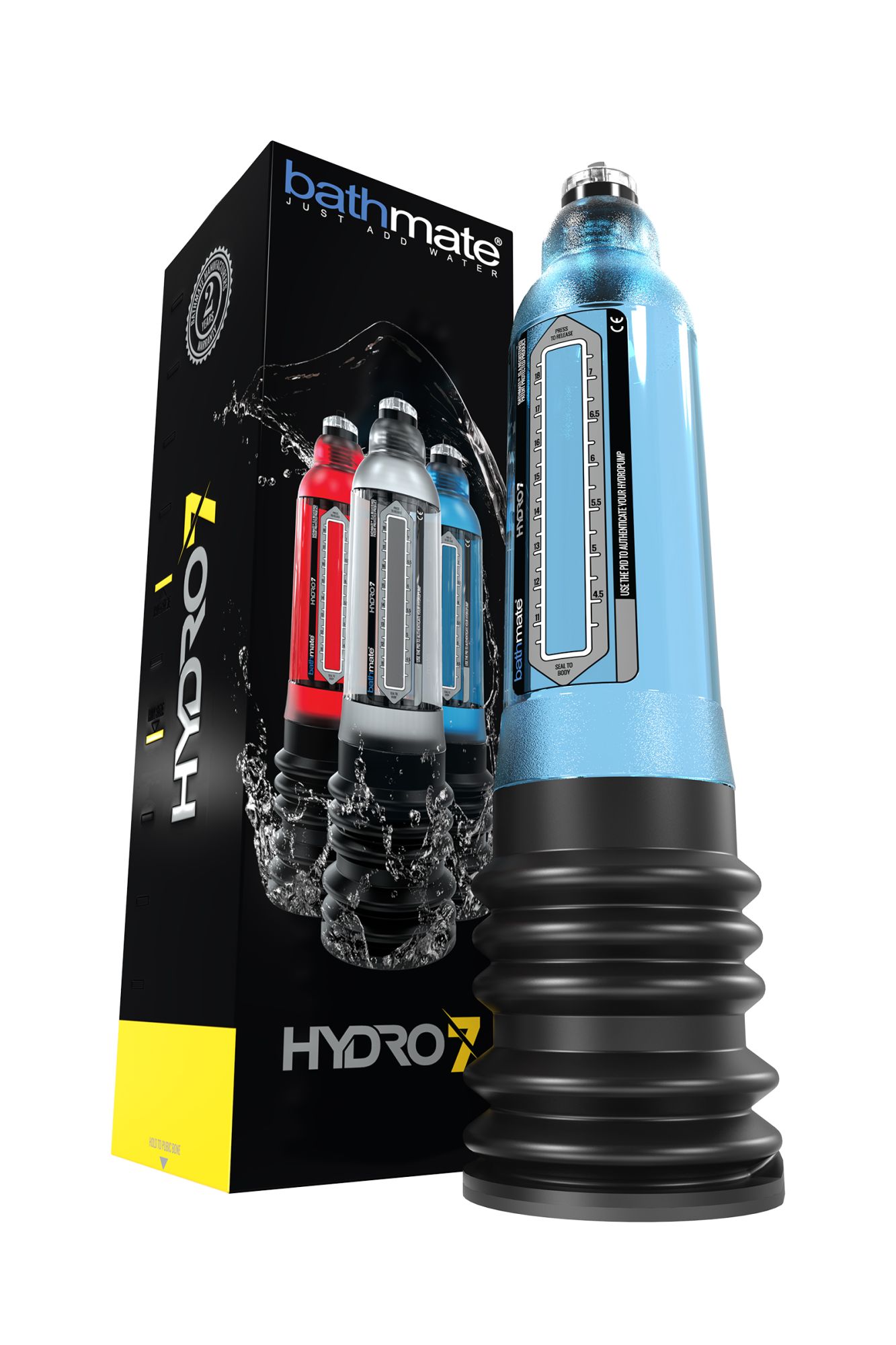 гидропомпа bathmate hydro7, abs пластик, голубая (аналог hercules) в Мурманске