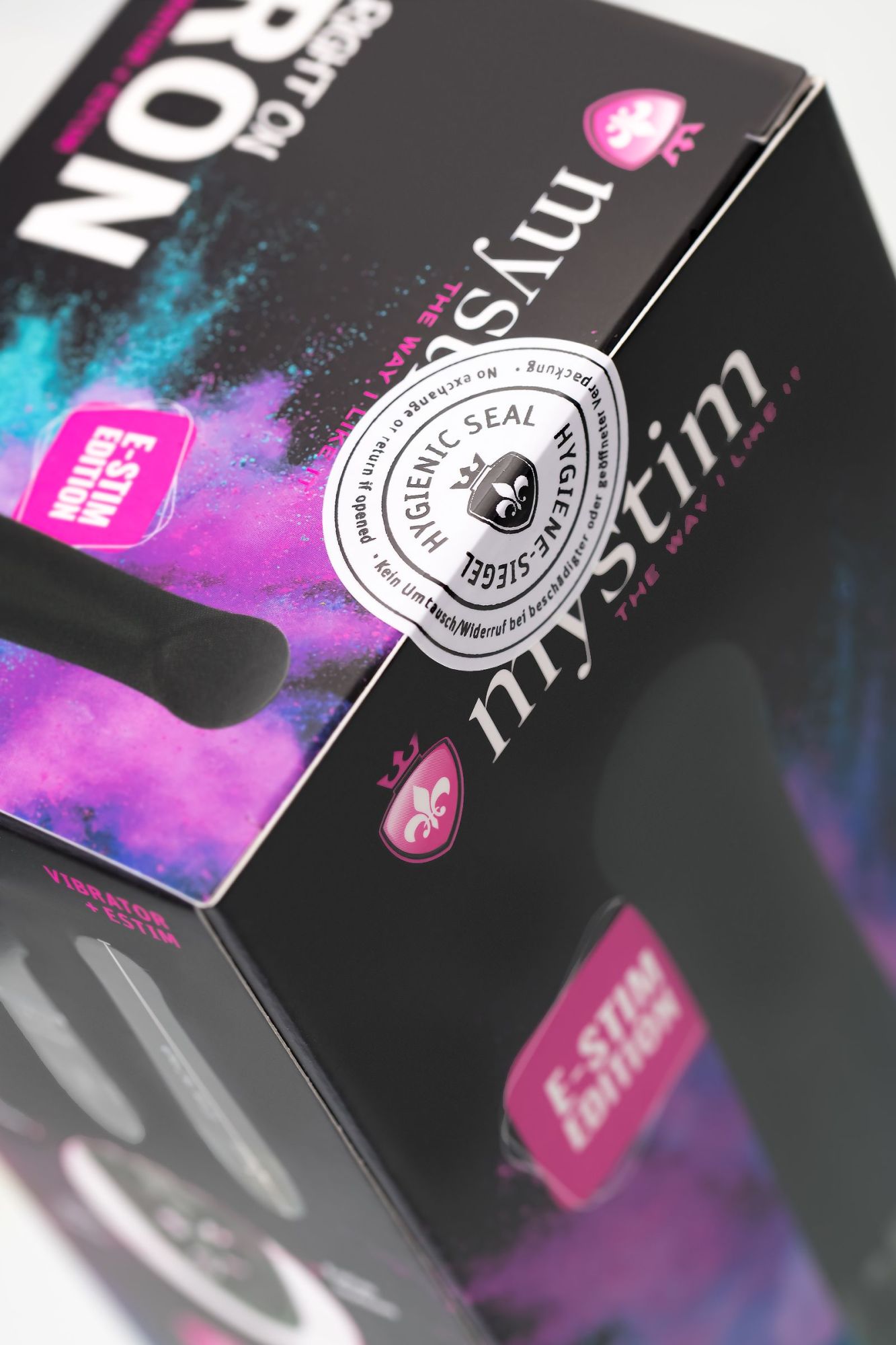 вибратор mystim right on ron с электростимуляцией,силикон, черный, 16,5 см в Мурманске