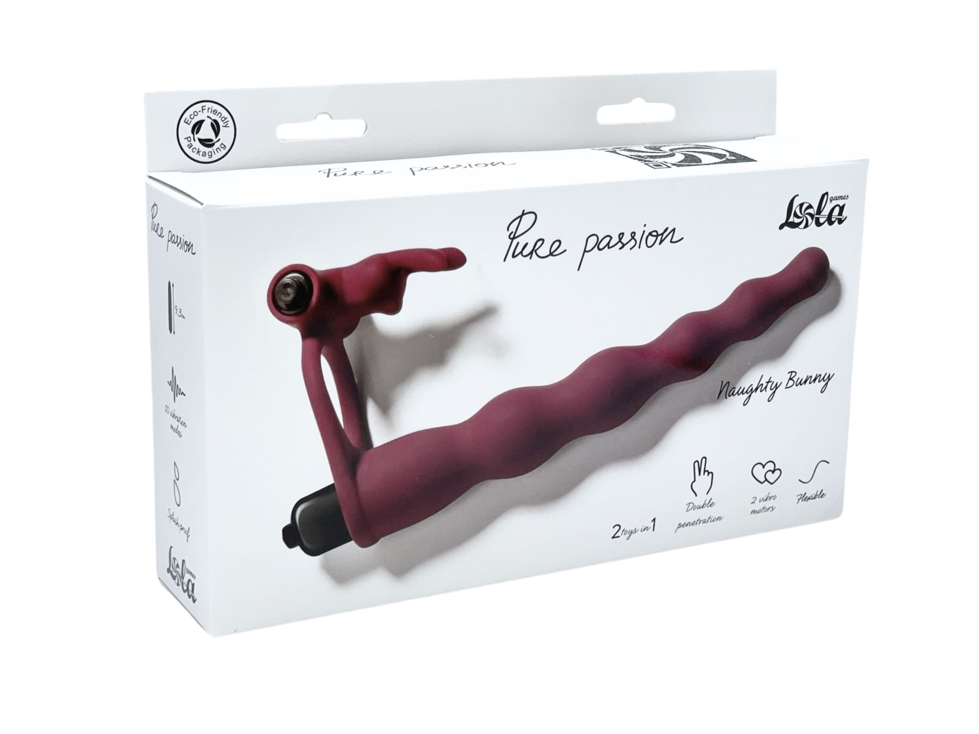 вибронасадка для двойного проникновения pure passion bunny wine red 1202-02lola в Мурманске