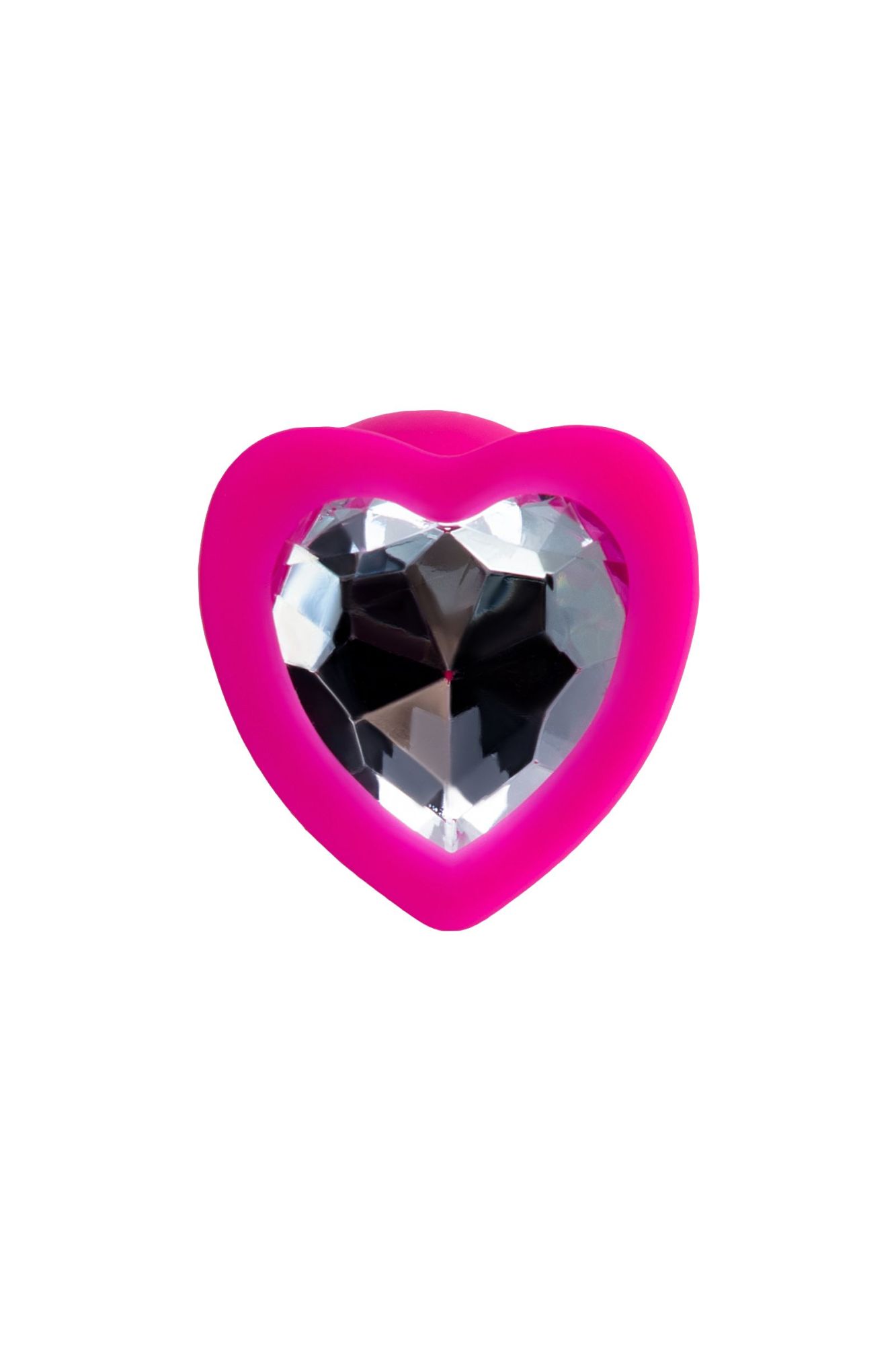 анальная втулка todo by toyfa diamond heart, силикон, розовая, 7 см, ø 2 см, 18 г в Мурманске