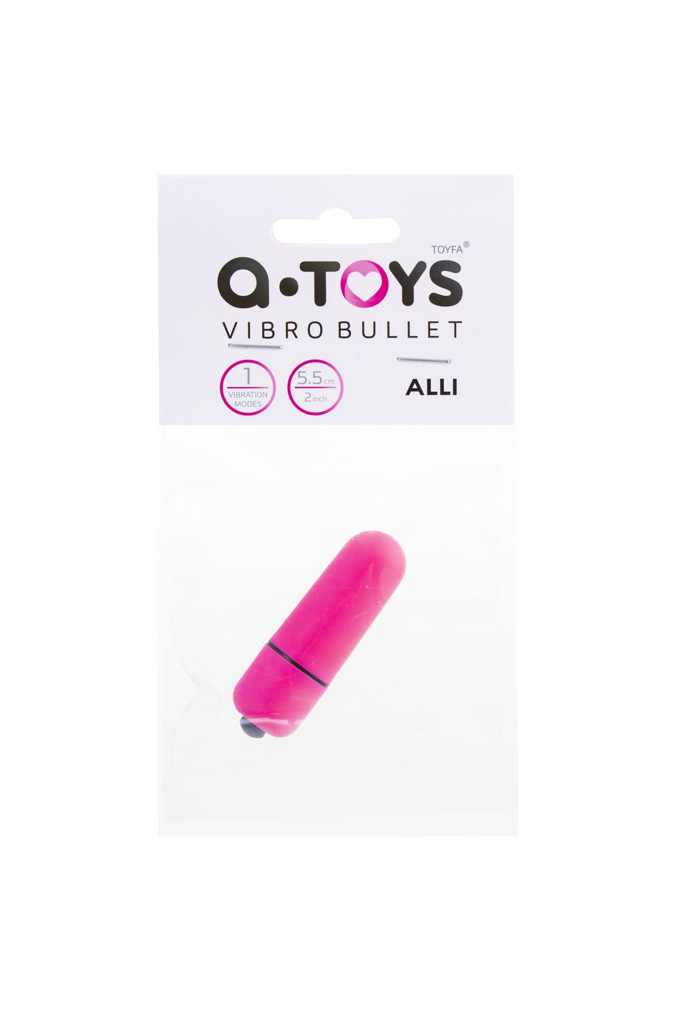 вибропуля a-toys alli abs пластик, розовый в Мурманске