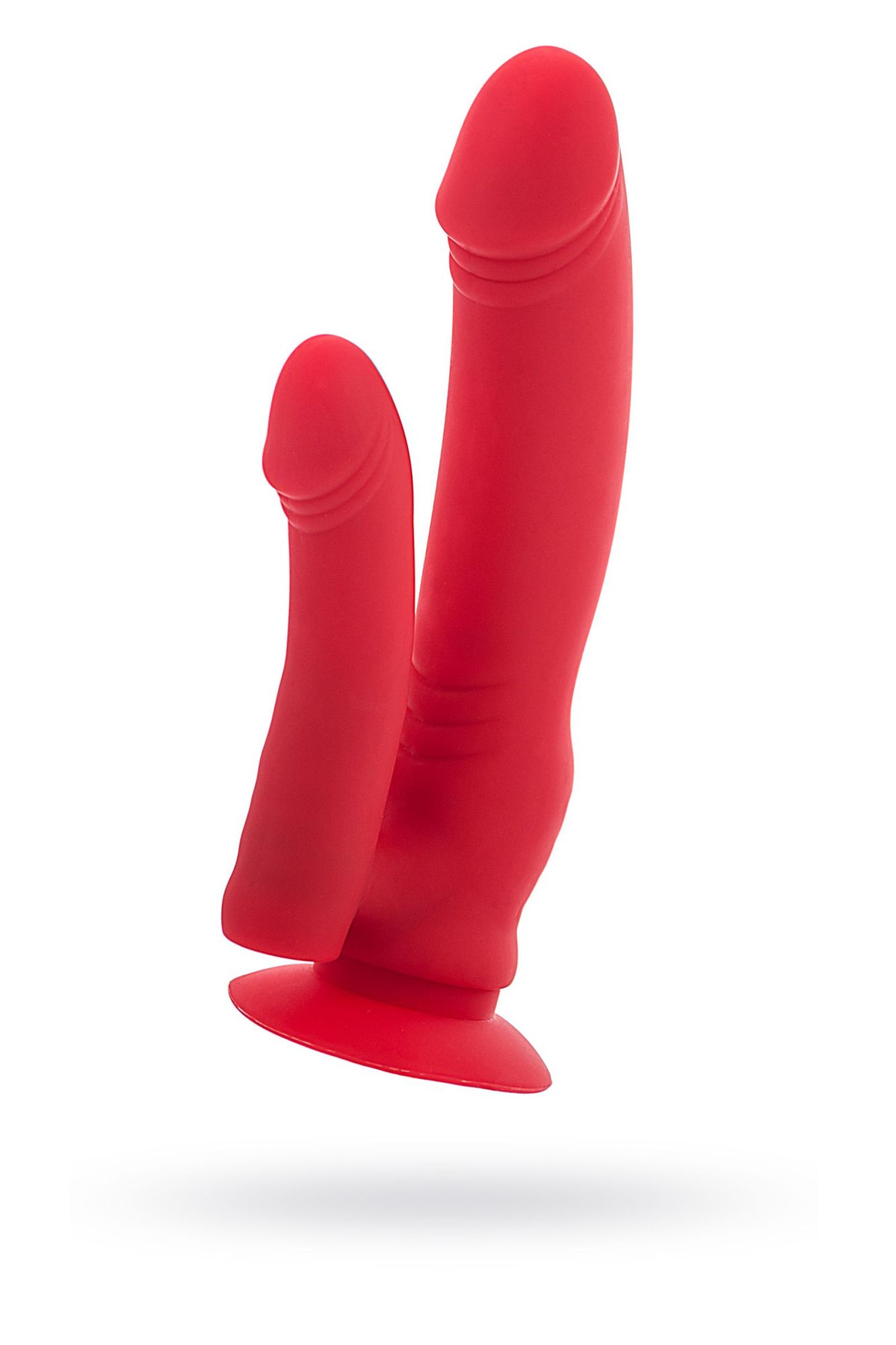 анально-вагинальный вибратор black & red by toyfa, силикон, красный, 19,5 см в Мурманске