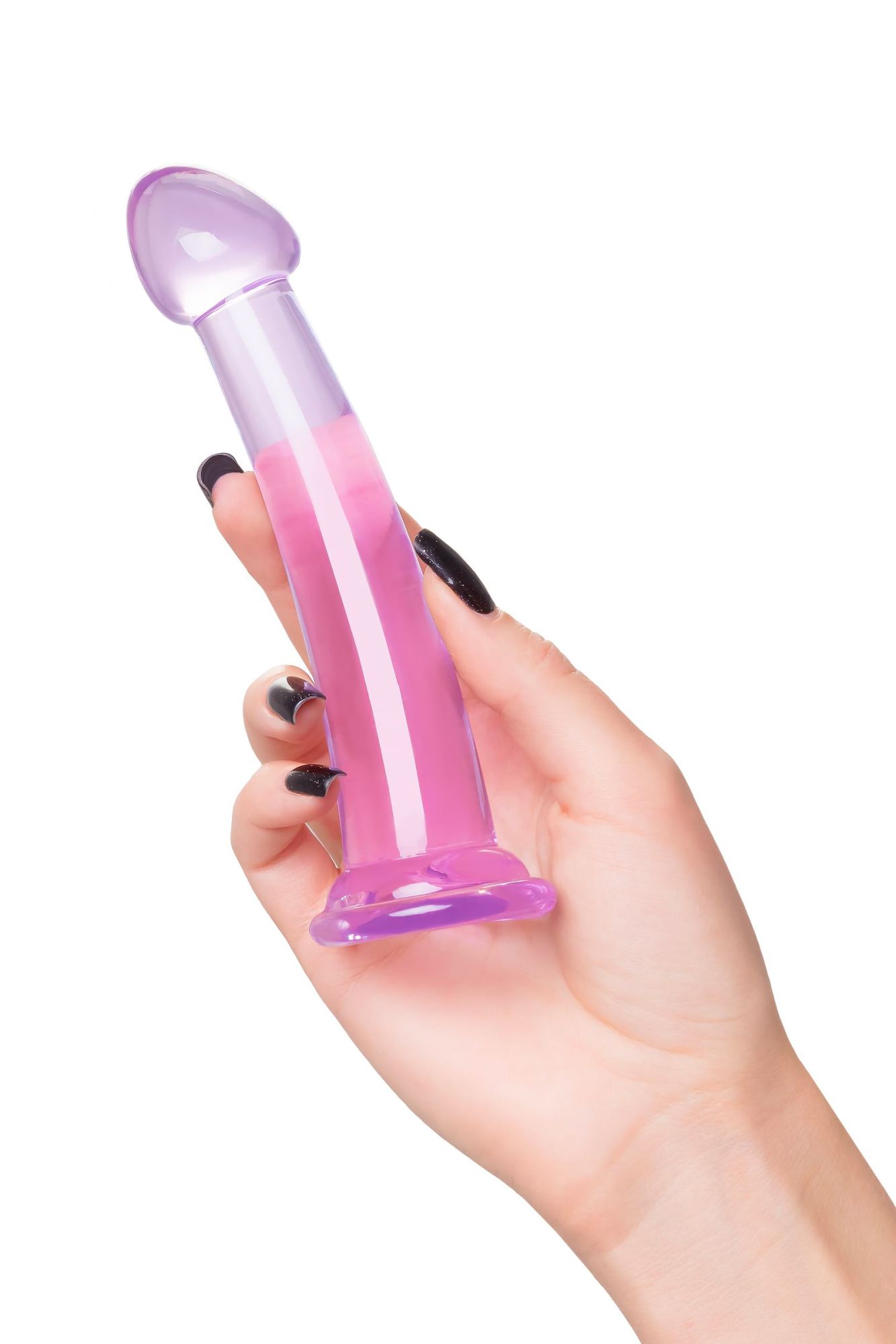 нереалистичный фаллоимитатор jelly dildo s toyfa basic, tpe, фиолетовый, 15,5 см в Мурманске