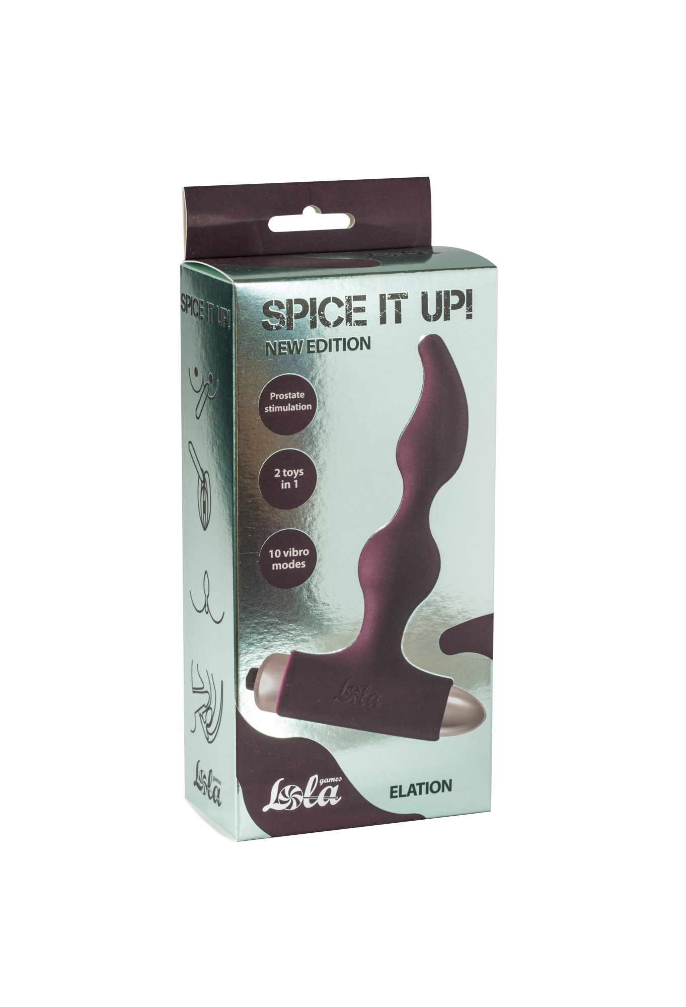 анальная пробка с вибрацией spice it up new edition elation wine red 8018-03lola в Мурманске