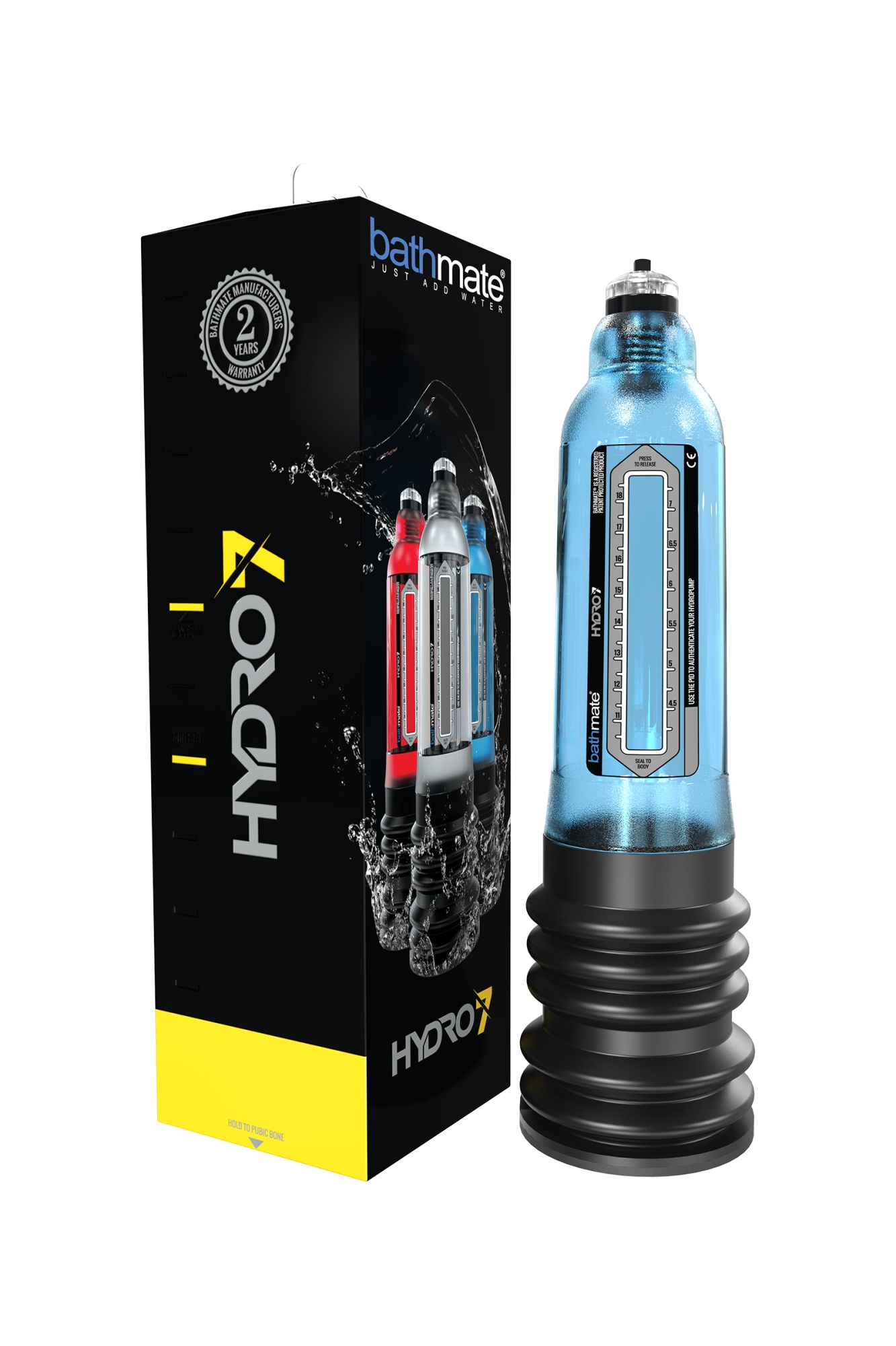 гидропомпа bathmate hydro7, abs пластик, голубая (аналог hercules) в Мурманске