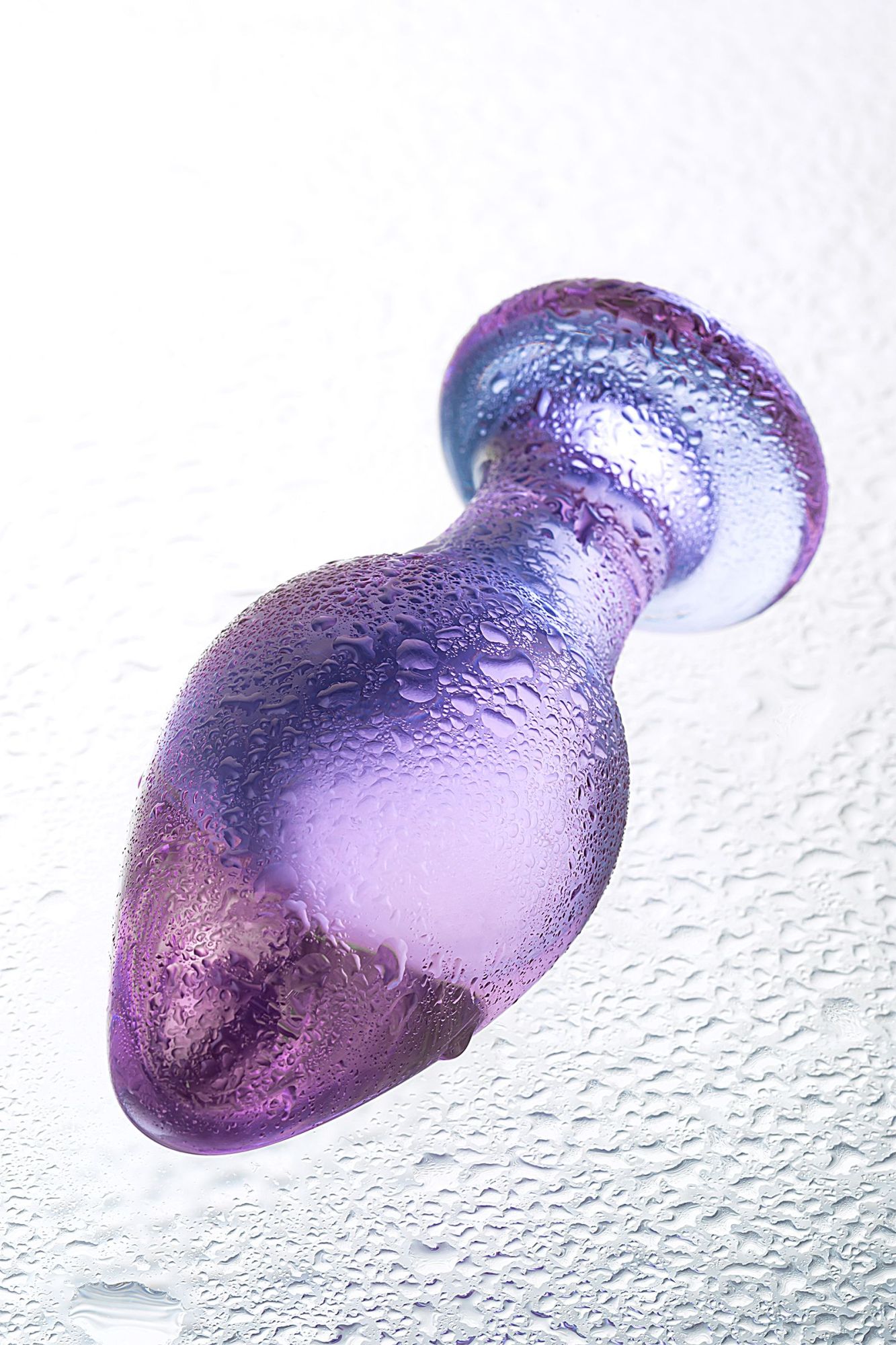 анальная втулка sexus glass, стекло, фиолетовая, 10 см, ø 4 см в Мурманске