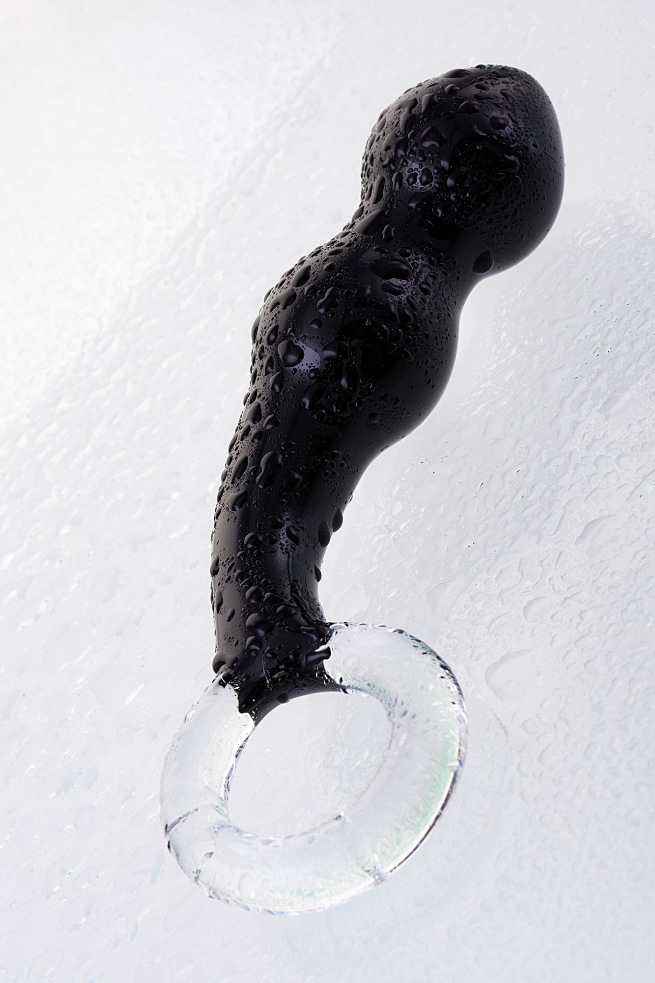 стимулятор простаты sexus glass, стекло, черный, 17 см в Мурманске