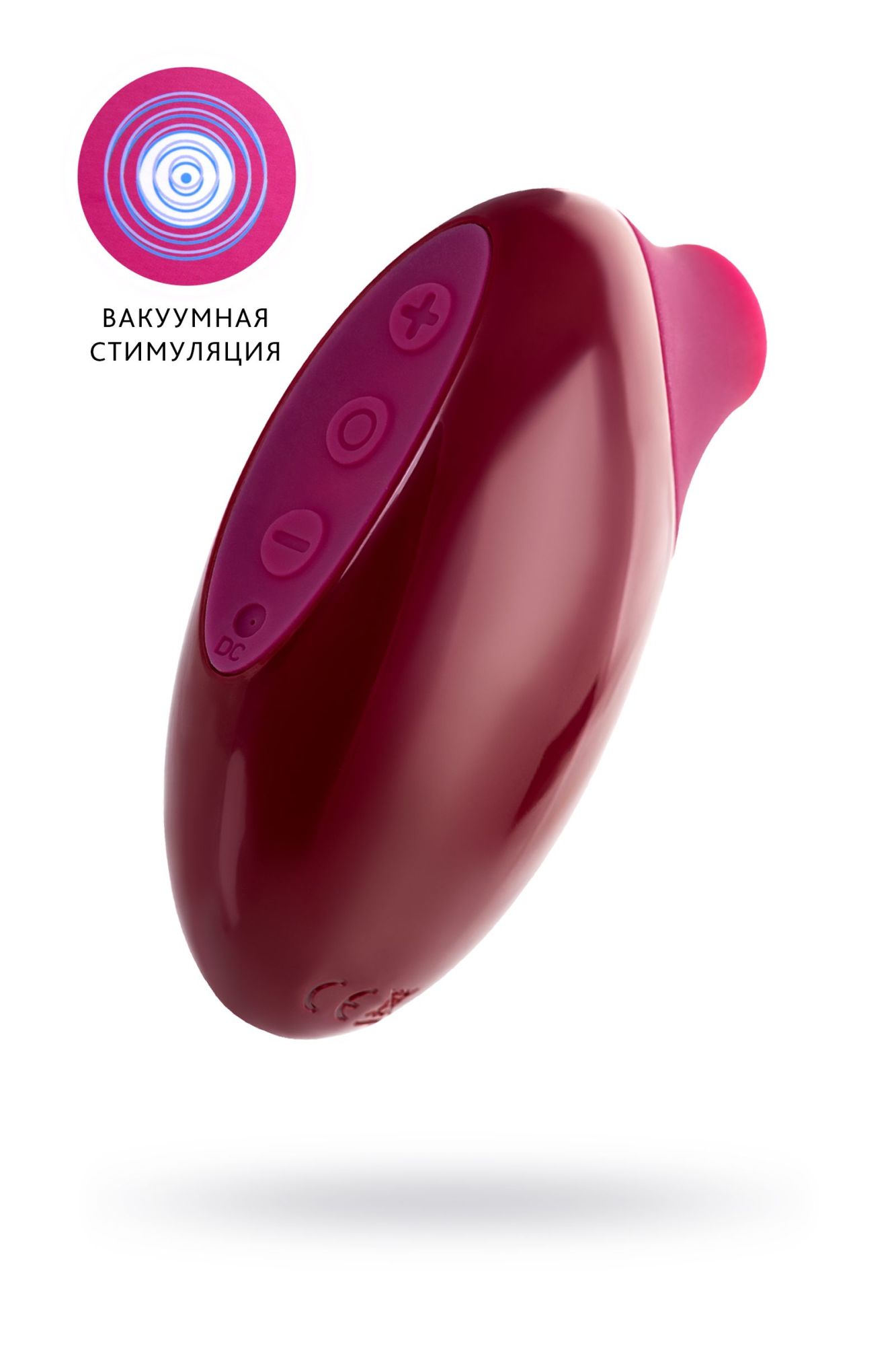 вакуумный стимулятор клитора toyfa a-toys myrty, бордовый, 9,8 см в Мурманске