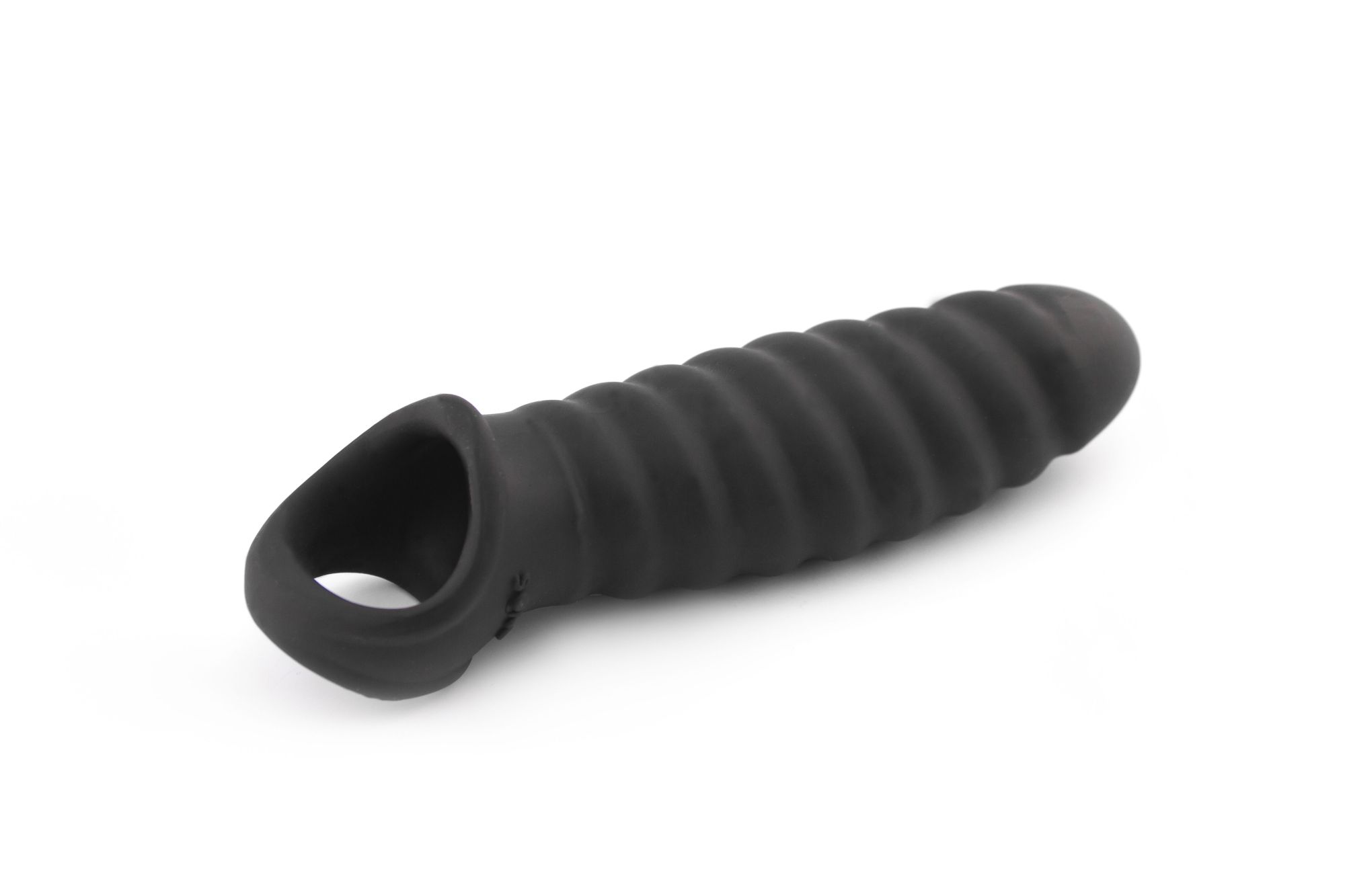 увеличивающая насадка на пенис закрытого типа no.32 - stretchy penis extension - black в Мурманске