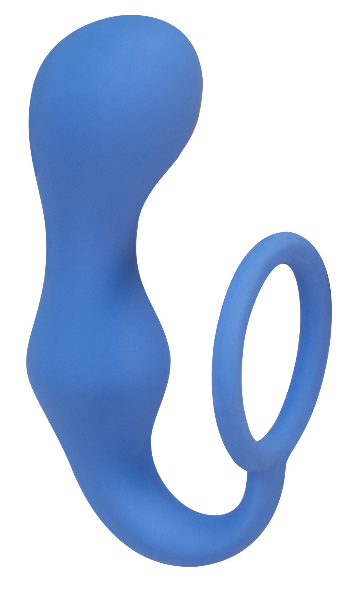 эрекционное кольцо с анальной пробкой double pleasure anal plug blue  4217-03lola в Мурманске