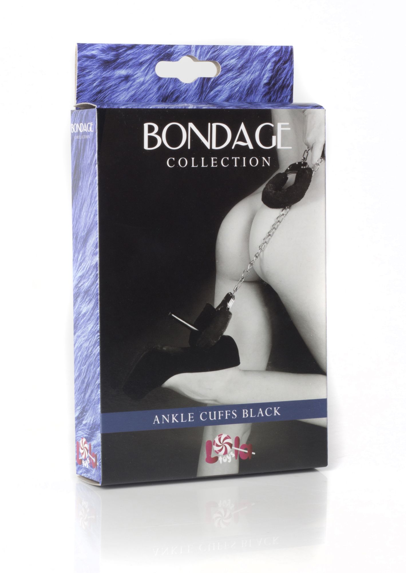 меховые оковы на ноги bondage черные 1020-01lola в Мурманске