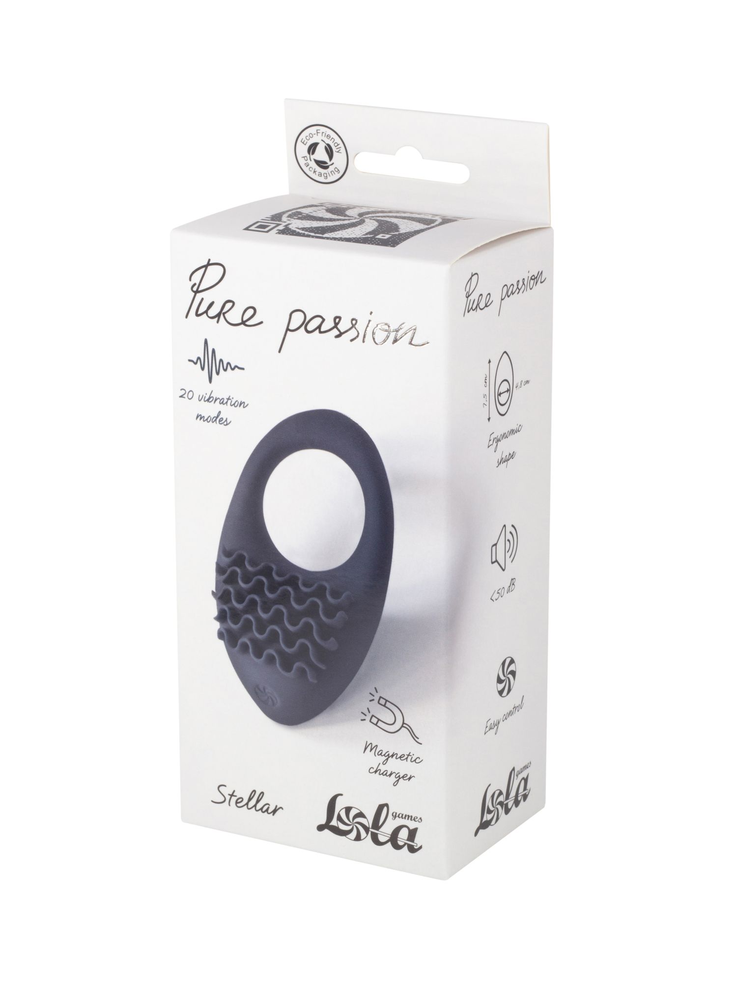 перезаряжаемое эрекционное виброкольцо pure passion stellar black 1501-01lola в Мурманске