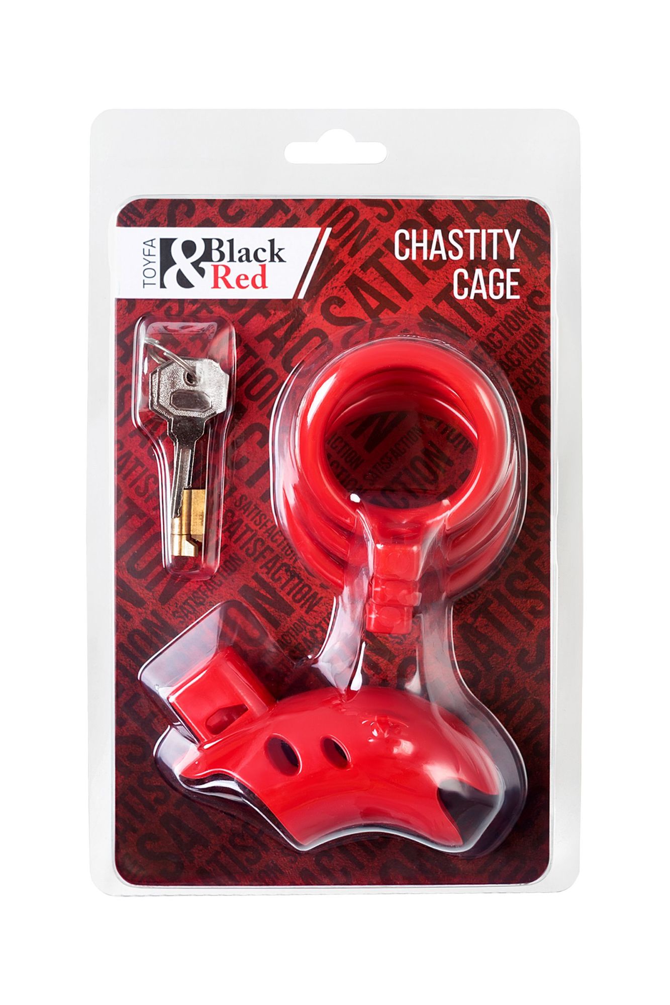 пояс верности мужской black&red by toyfa, abs пластик, красный, 10 см в Мурманске