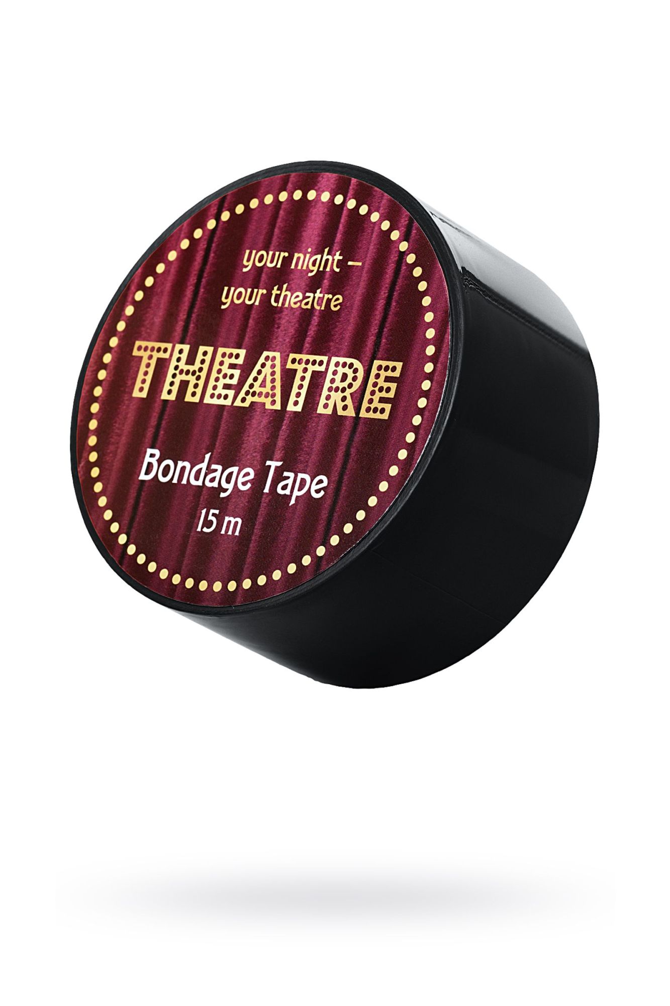 бондажный скотч toyfa theatre, черный, 15 м в Мурманске