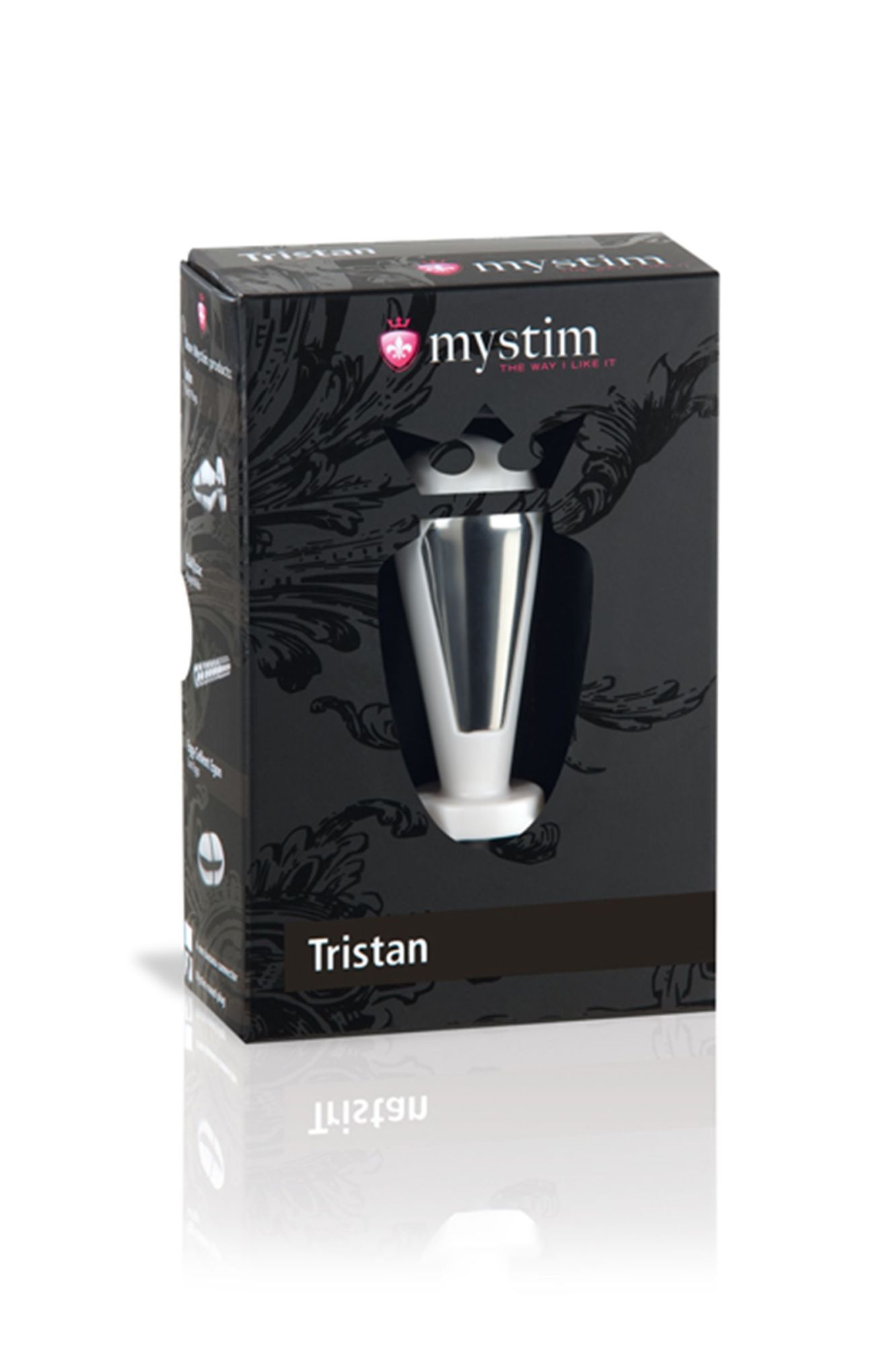 анальная пробка mystim tristan, электростимуляция, пластик, белый, 7,5 см, ø 3 см в Мурманске