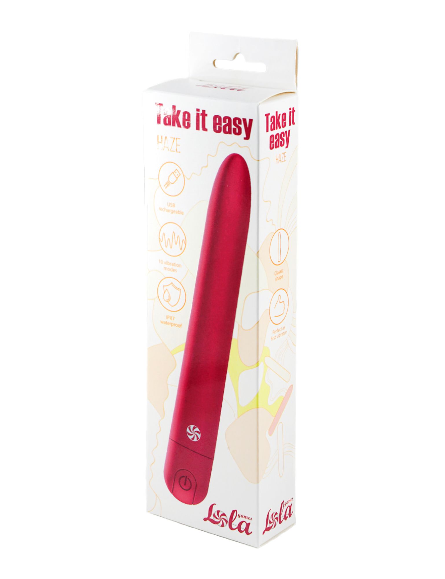 перезаряжаемый вибратор take it easy haze wine red 9025-03lola в Мурманске