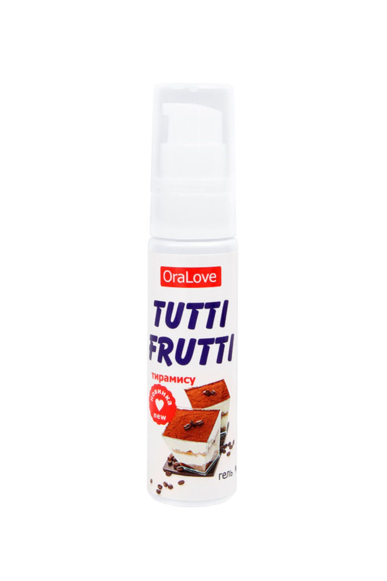 съедобная гель-смазка tutti-frutti для орального секса со вкусом тирамису 30г в Мурманске