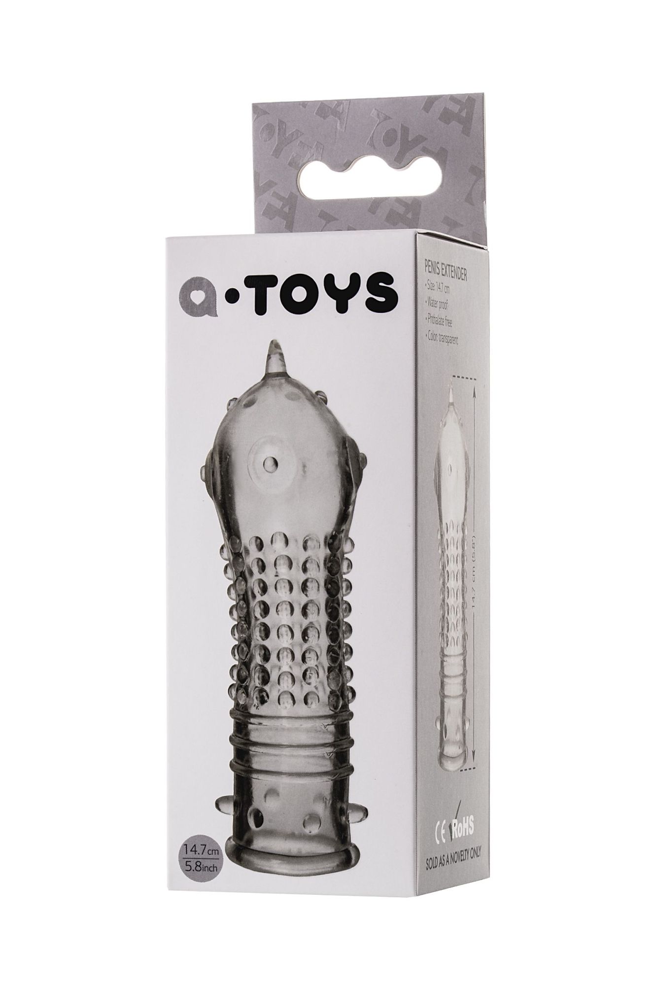 насадка на пенис toyfa a-toys, tpr, прозрачный, 14,7 см в Мурманске