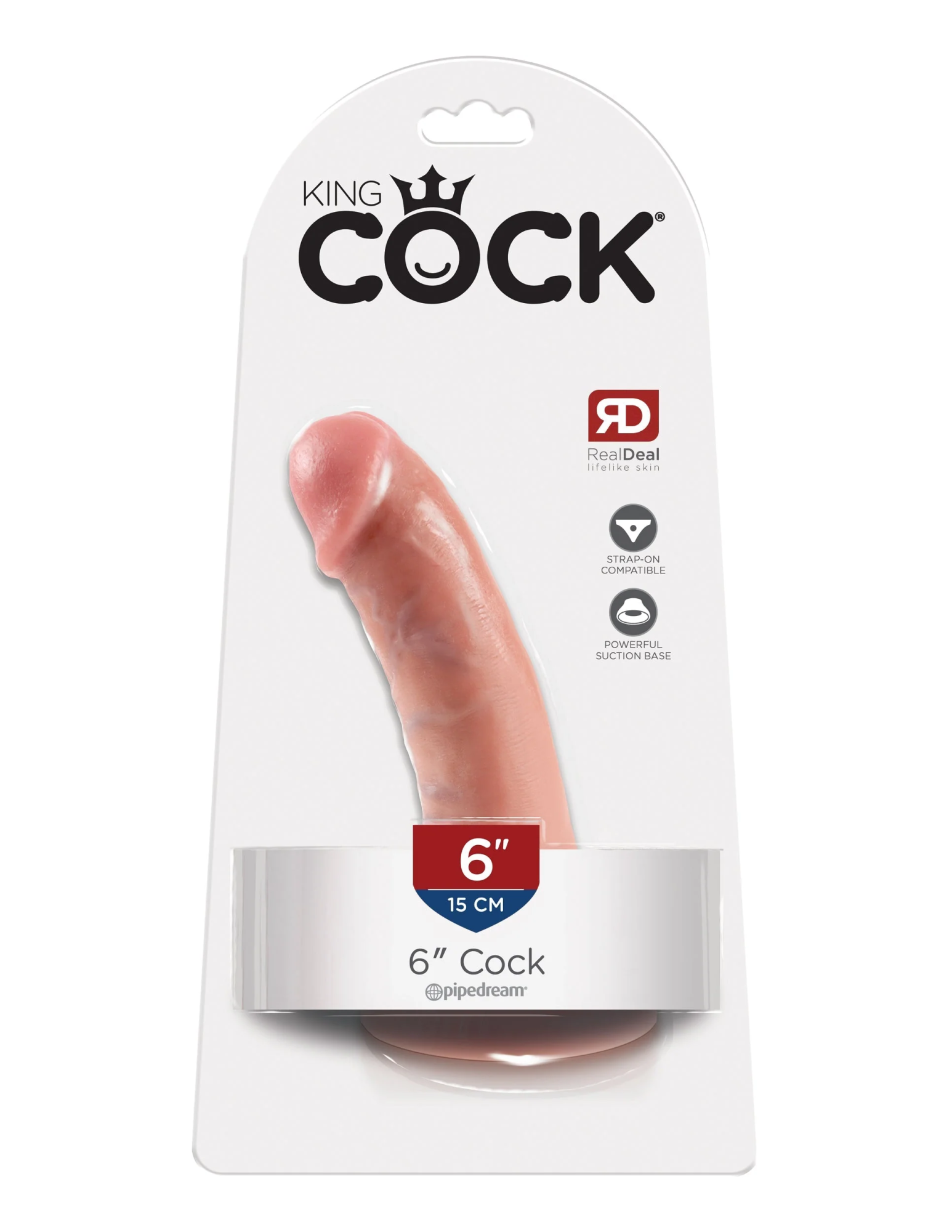 фаллоимитатор king cock 6" cock - flesh pipedream 550121pd в Мурманске