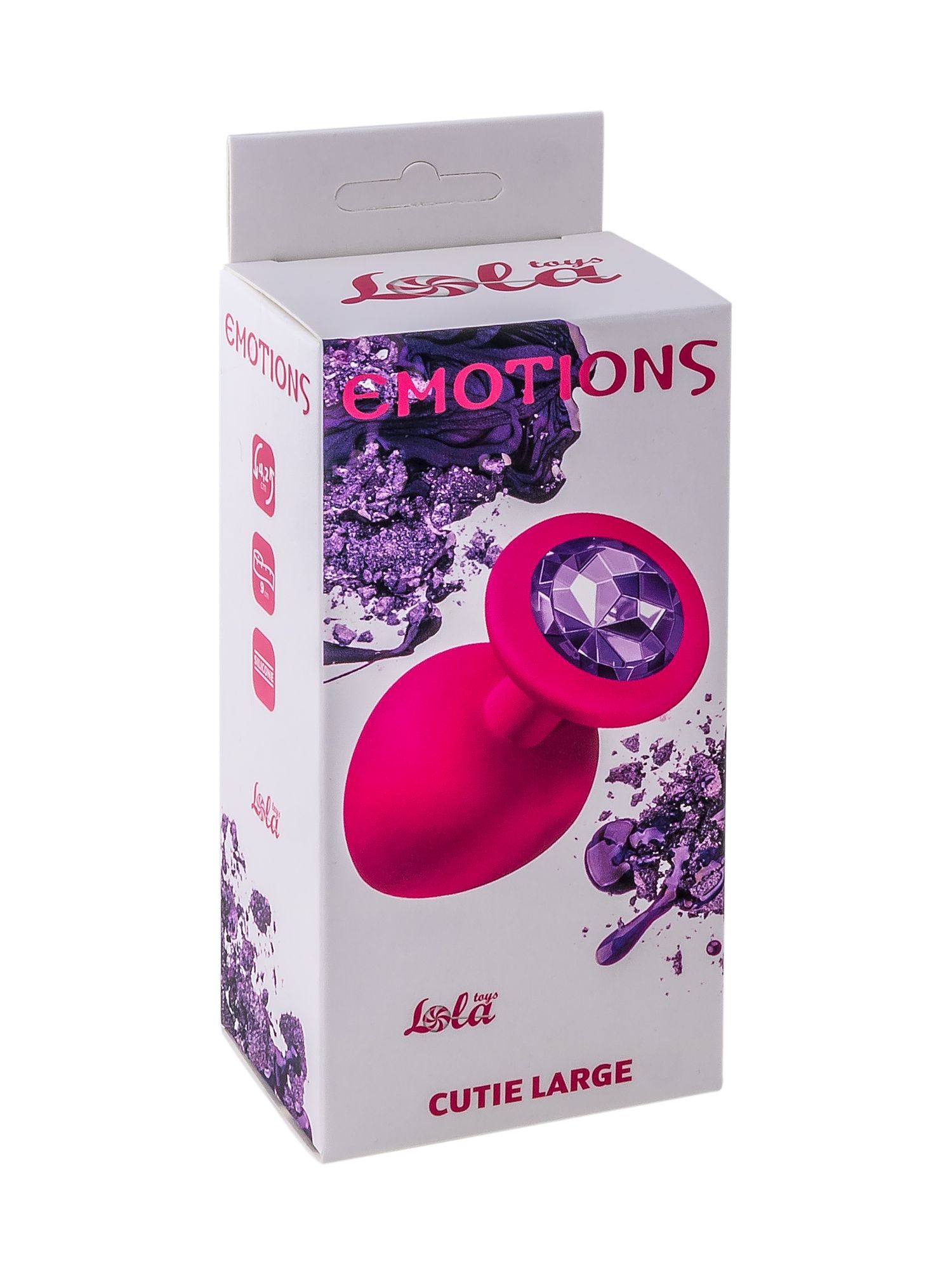 анальная пробка emotions cutie large pink dark purple crystal 4013-02lola в Мурманске