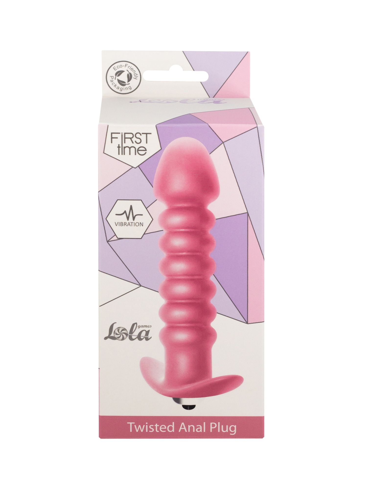 анальная пробка с вибрацией twisted anal plug pink (батарейки ааа) 5007-01lola в Мурманске
