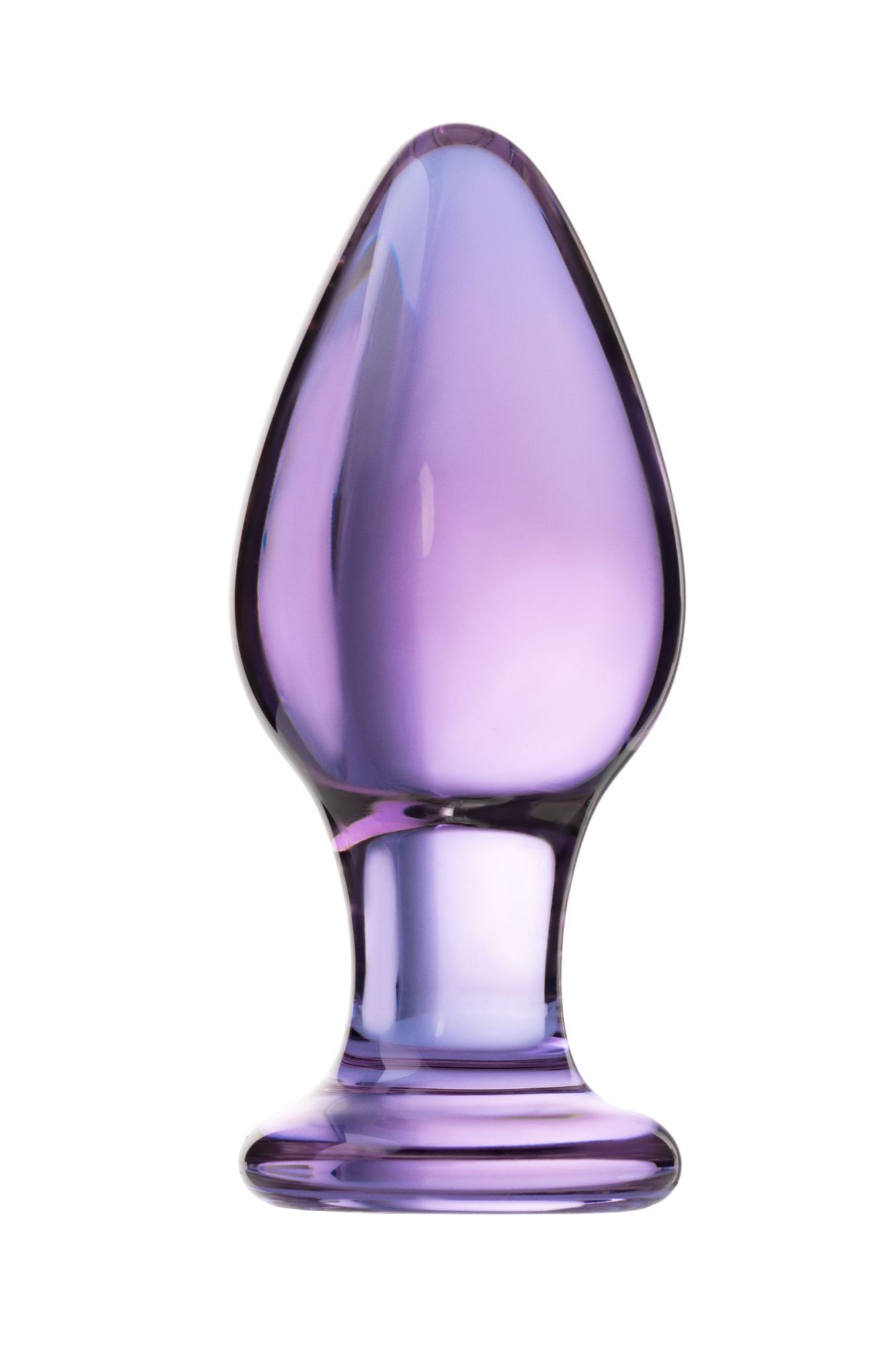 анальная втулка sexus glass, стекло, фиолетовая, 10 см, ø 4 см в Мурманске