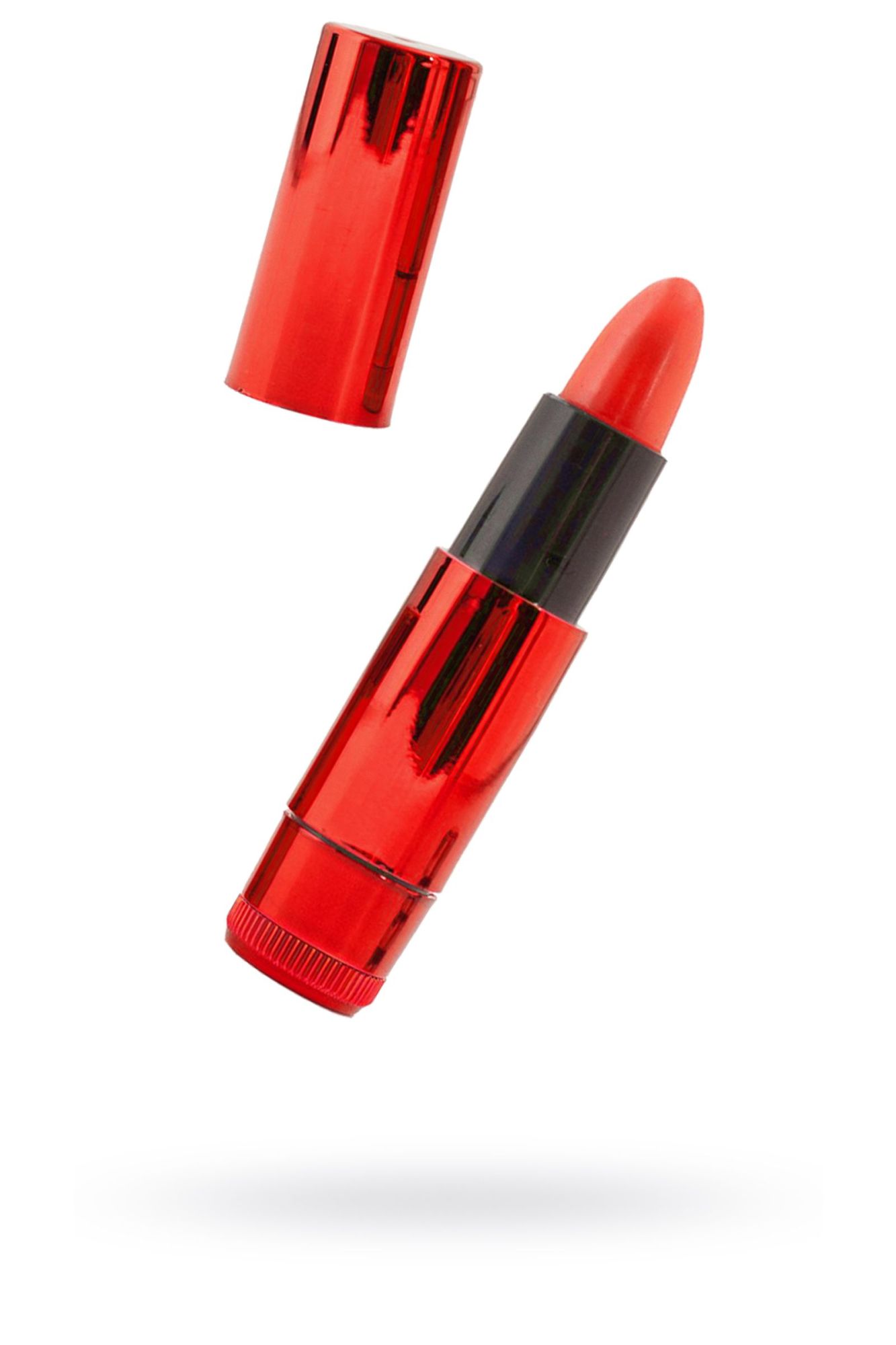вибромассажер black&red by toyfa «помада», силикон, красный, 9 см в Мурманске