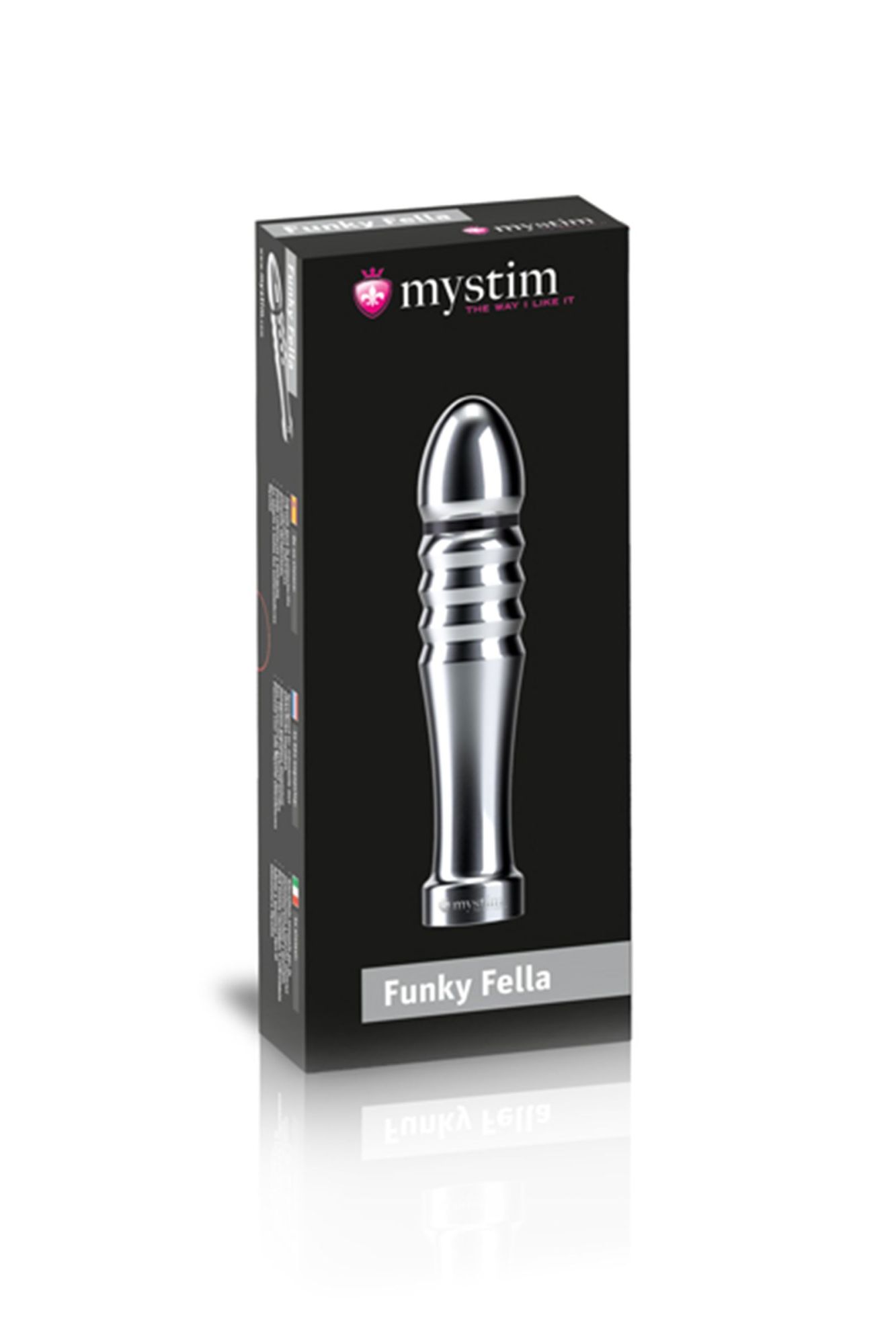 фаллоимитатор mystim funky fella, электростимуляция, хирургическая сталь, серебряный, 13 см в Мурманске