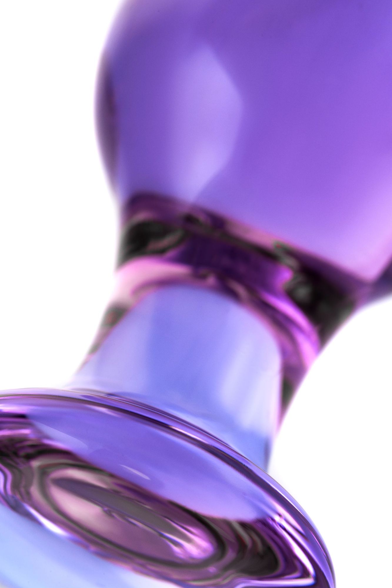 анальная втулка sexus glass, стекло, фиолетовая, 10 см, ø 4 см в Мурманске