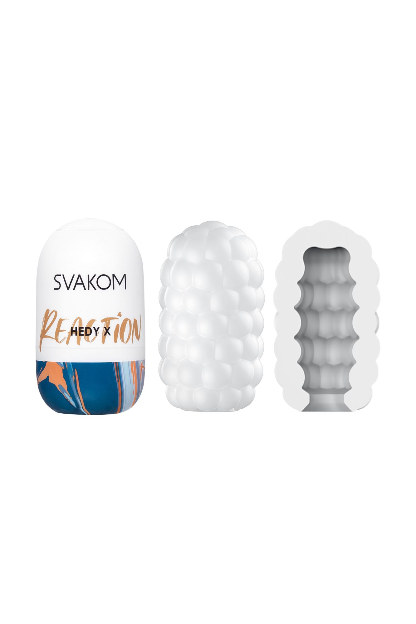 набор мастурбаторов нереалистичных svakom hedy x5 mixed (5 шт.), tpe, белый, 9 см в Мурманске