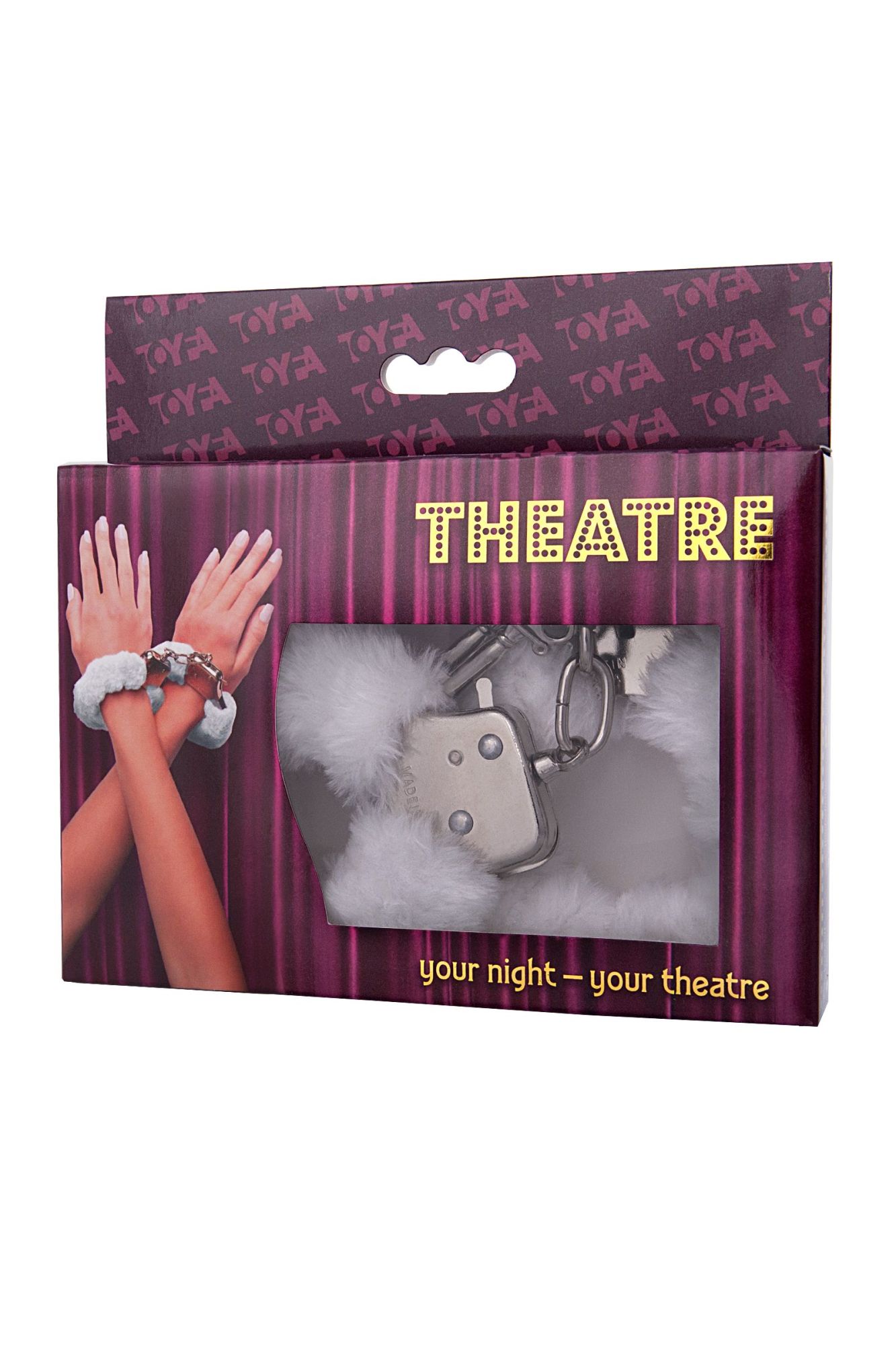наручники toyfa theatre, меховые, белые, 28 см в Мурманске