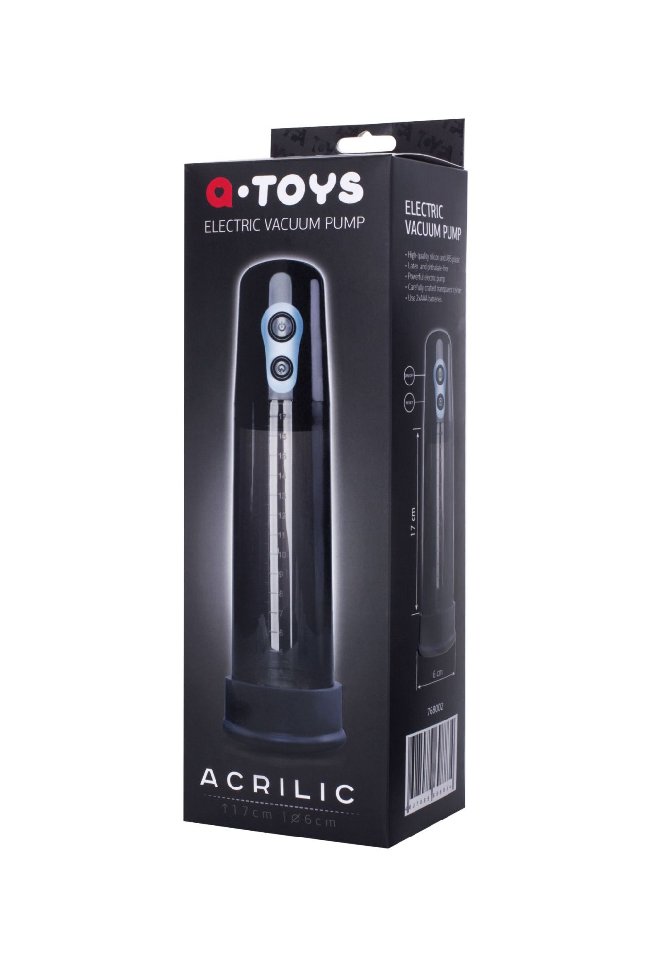 помпа для пениса toyfa  a-toys acrilic, силикон, чёрный, 26 см в Мурманске