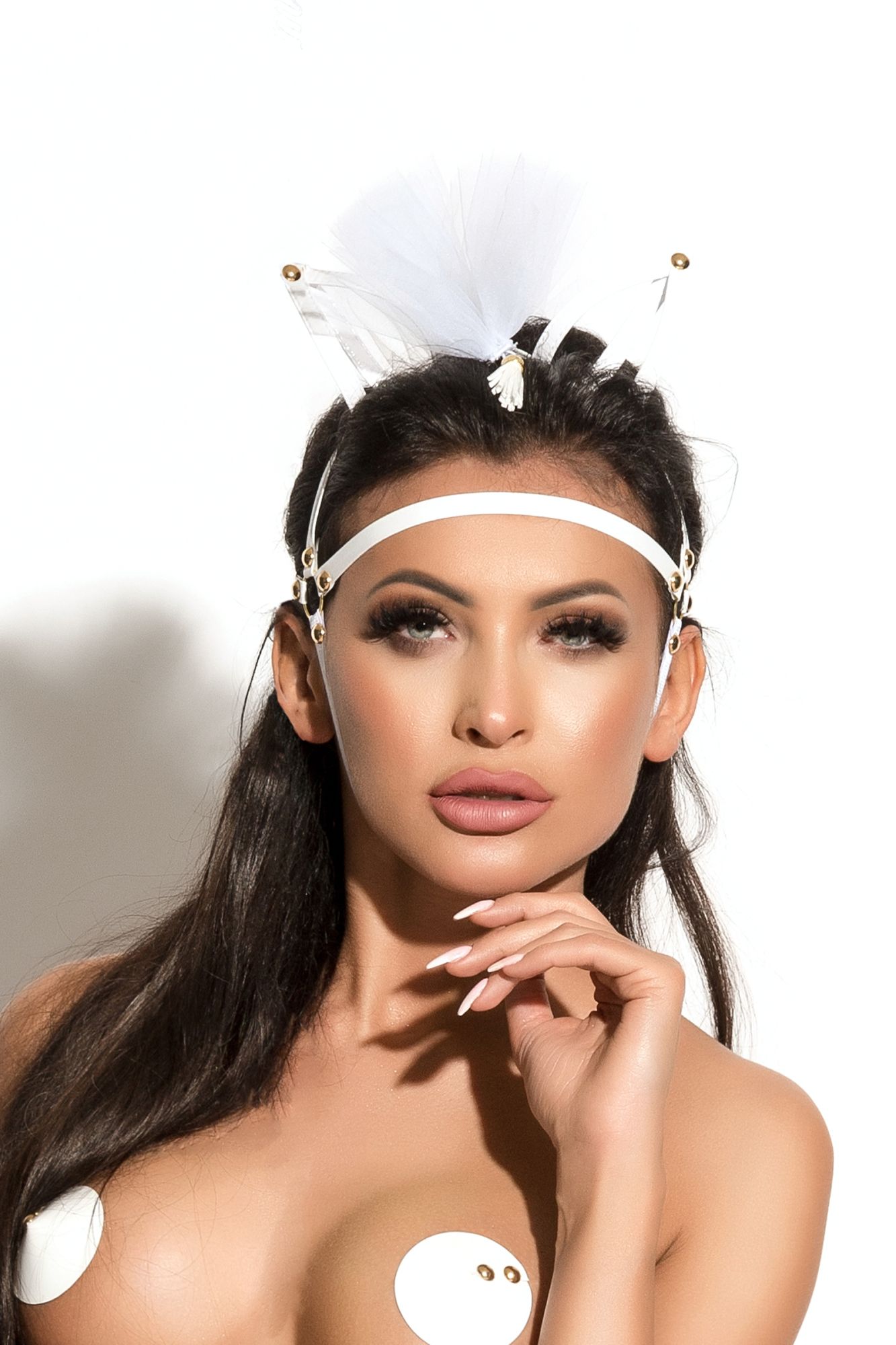 маска с ушками me seduce queen of hearts allure, белая, os в Мурманске