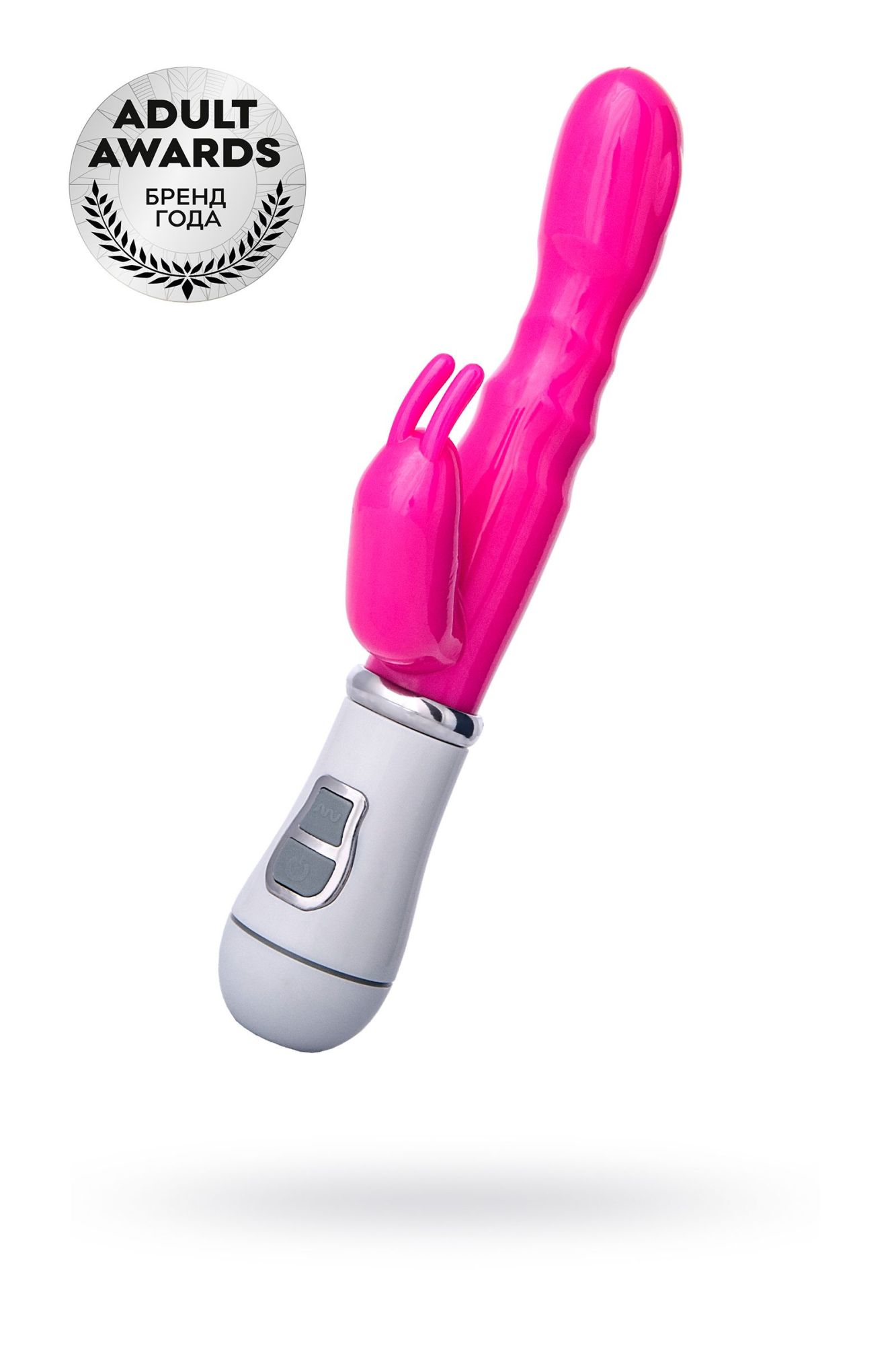вибратор с клиторальным стимулятором a-toys by toyfa, tpe, розовый, 20 см в Мурманске