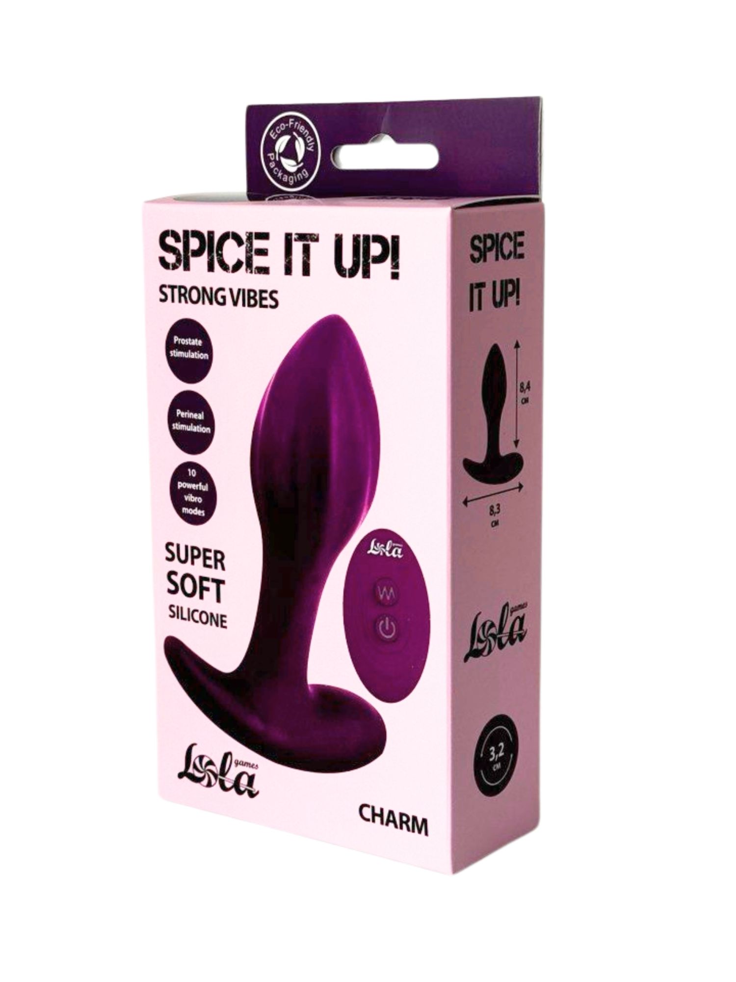 перезаряжаемая анальная пробка spice it up charm 8021-02lola в Мурманске